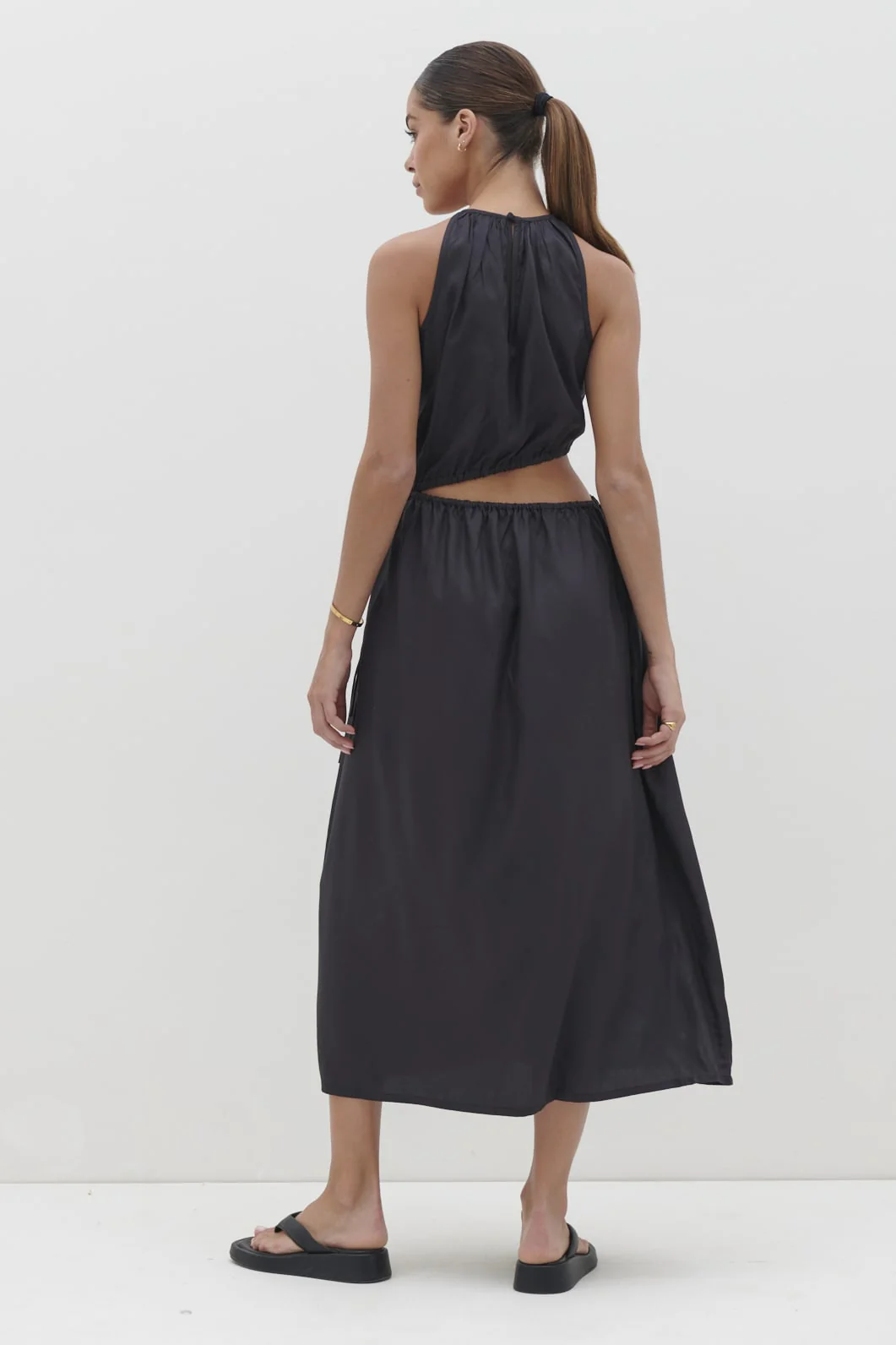 Fleur Cut Out Midaxi - Black - Image 4