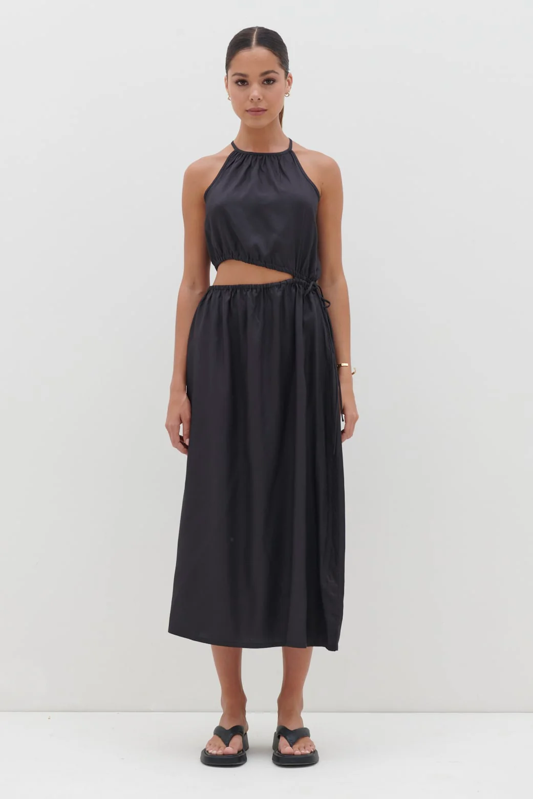 Fleur Cut Out Midaxi - Black - Image 5