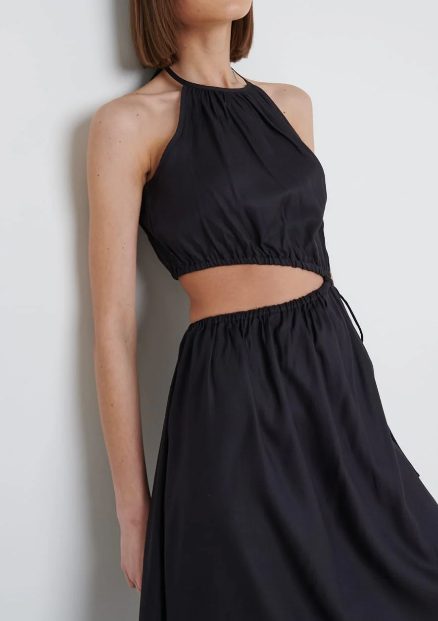 Fleur Cut Out Midaxi - Black - Image 6