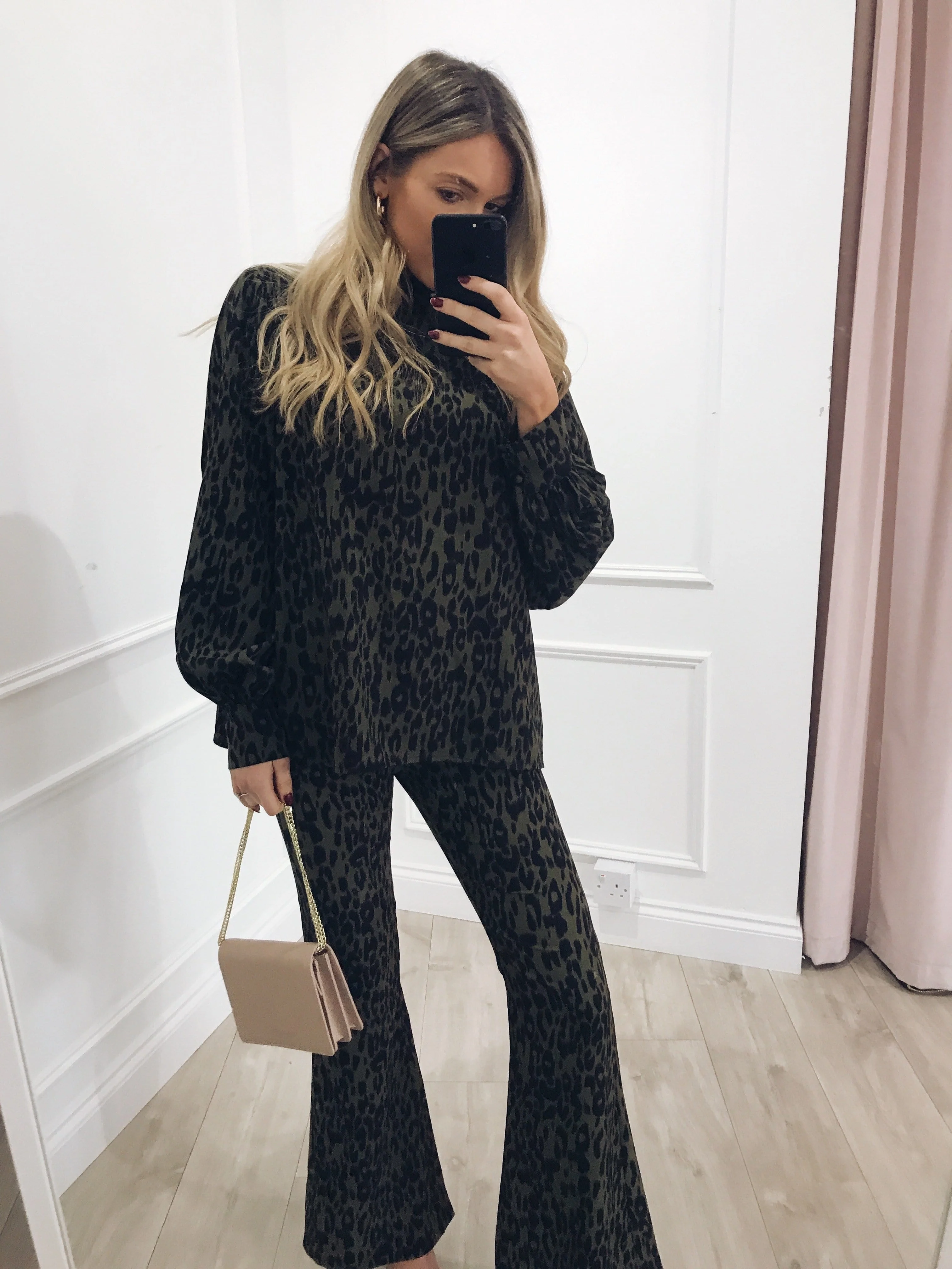 Flo Trousers - Khaki Leopard - Image 3