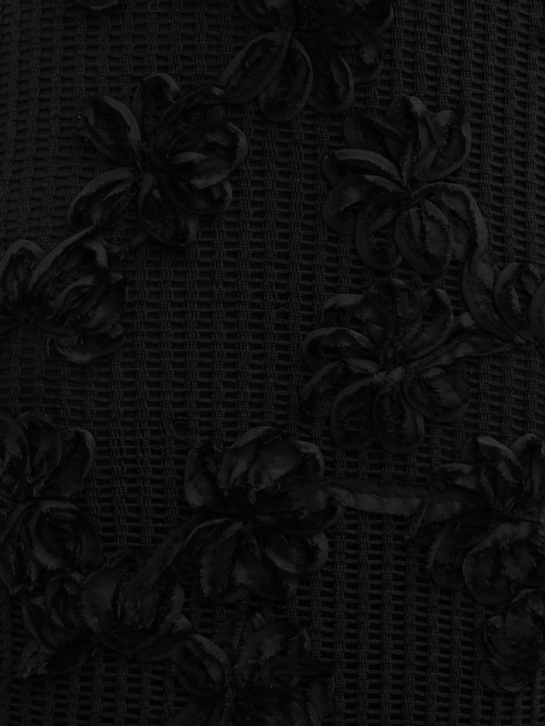 Gigou Crochet Floral Maxi Dress - Black - Image 5