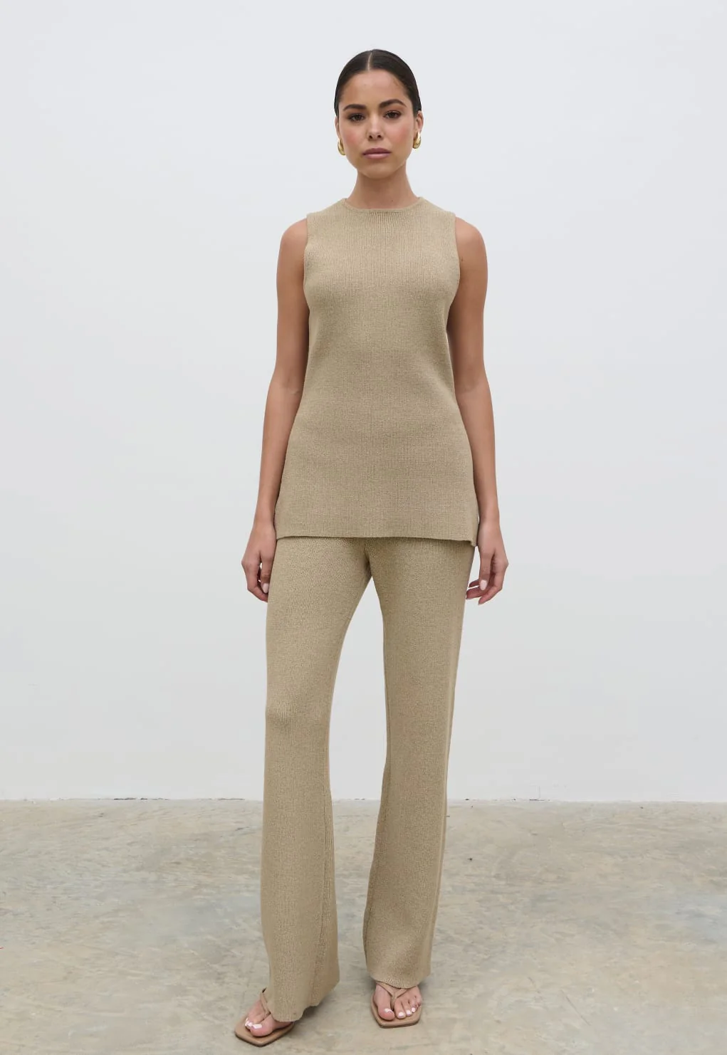 Goldie Knit Top - Oatmeal - Image 2