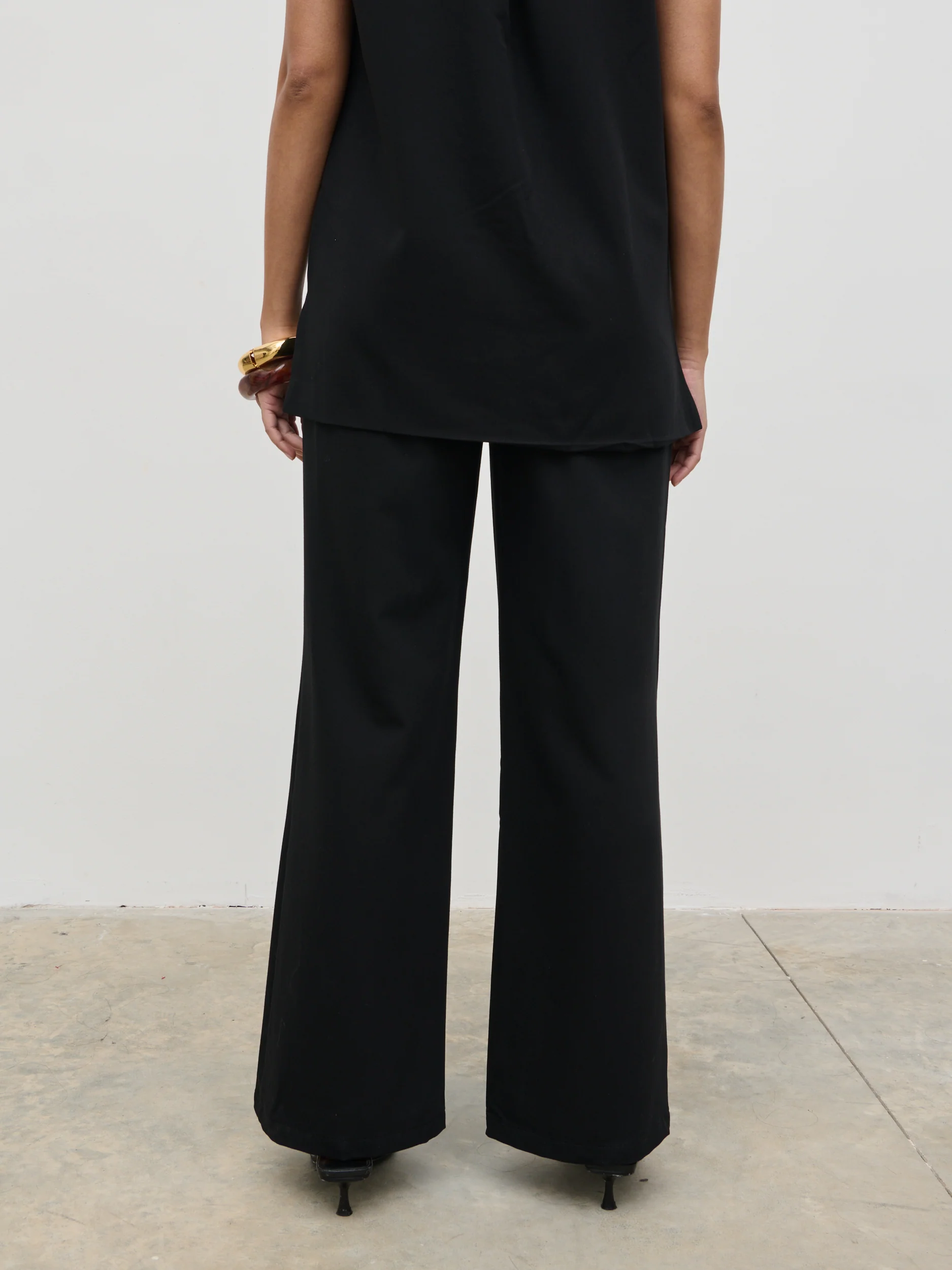 Harlee Straight Leg Trousers - Black - Image 5