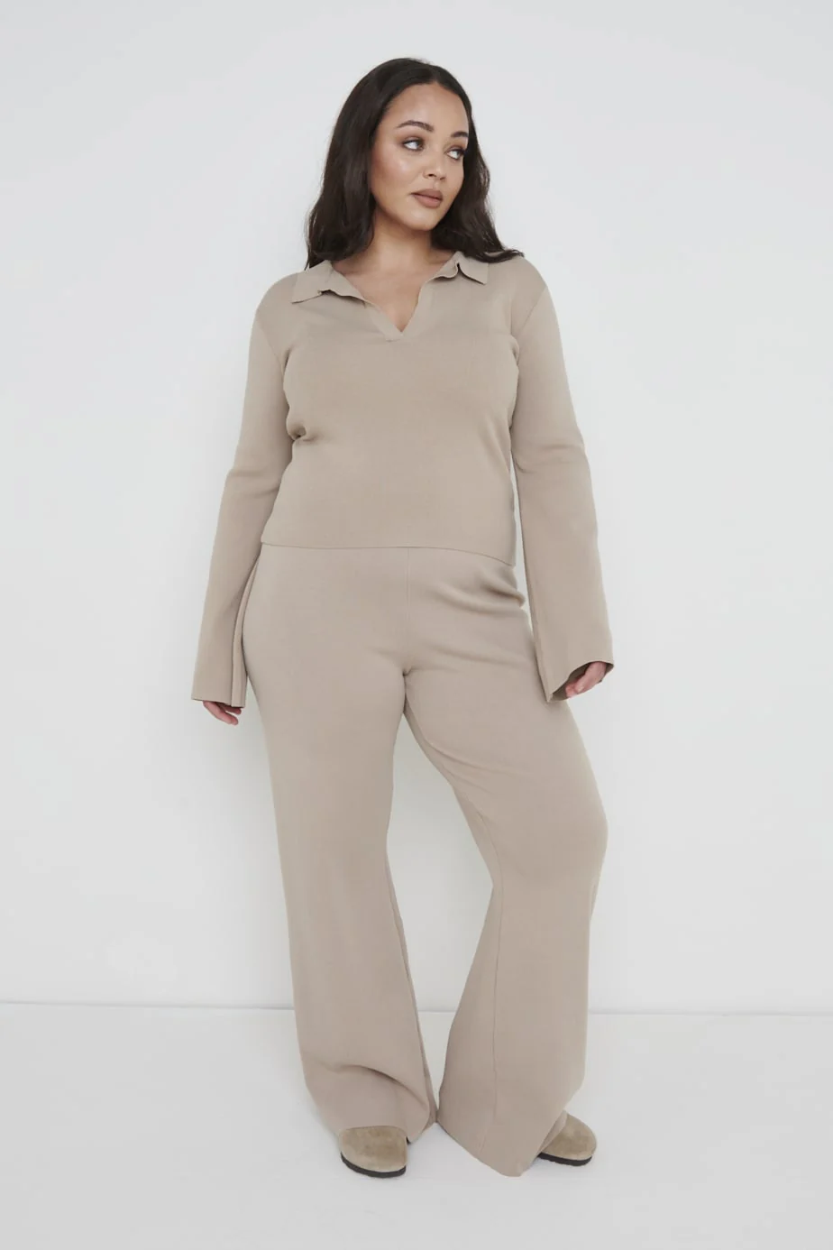 Hayden Knit Top - Beige - Image 9