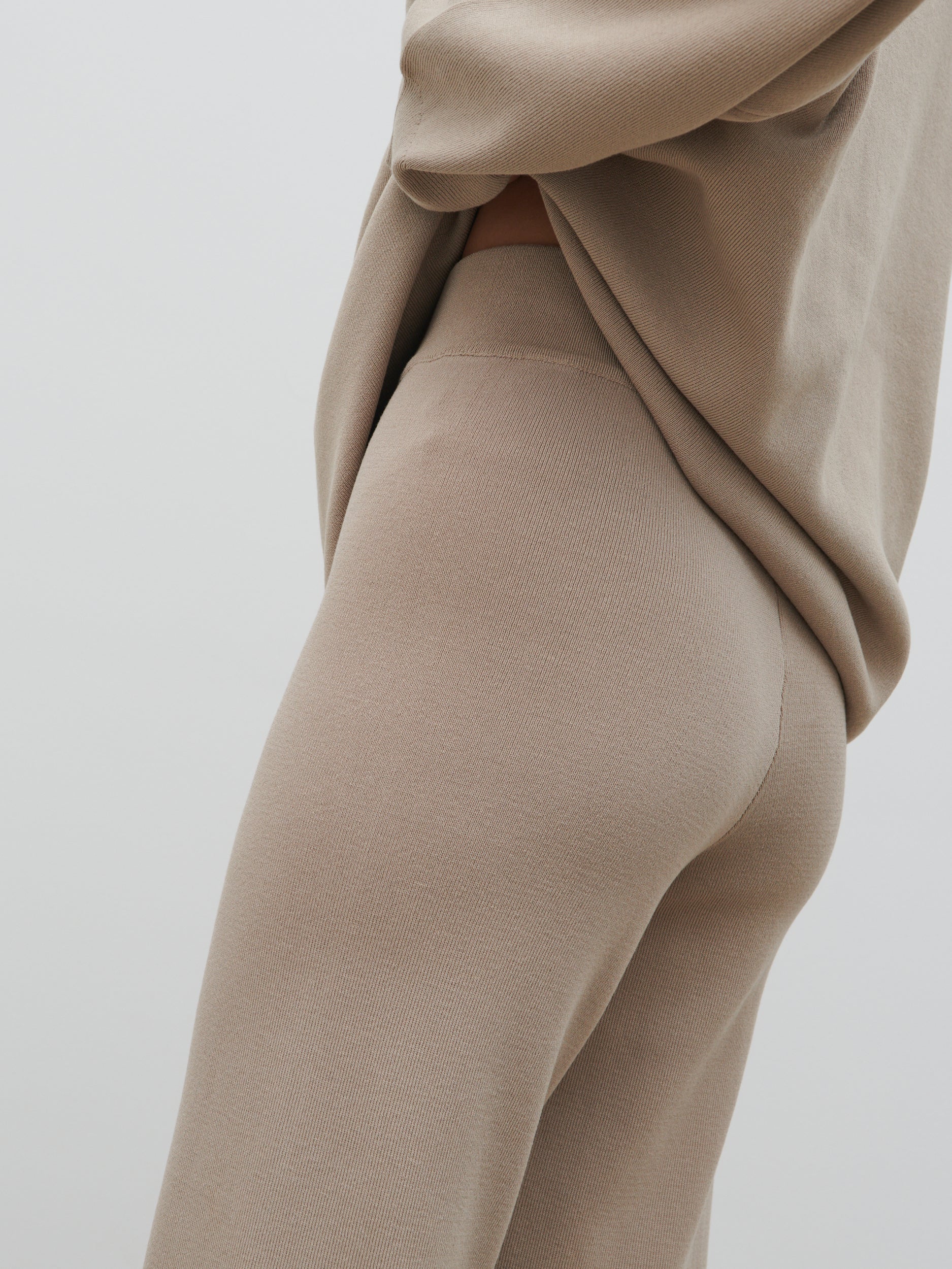 Hayden Knit Trousers - Beige - Image 3