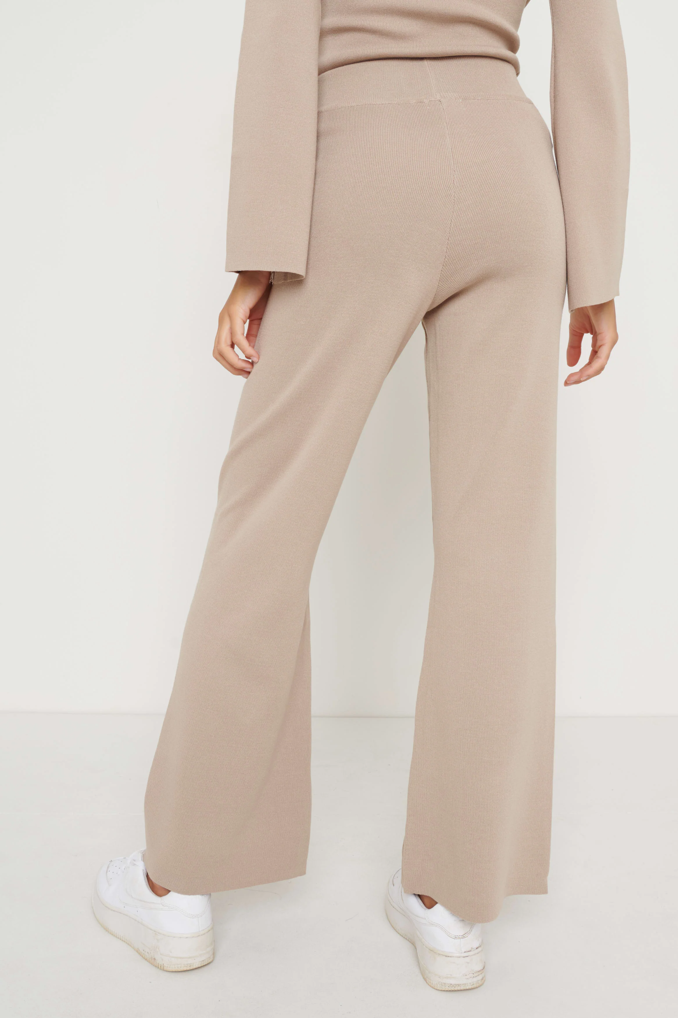 Hayden Knit Trousers - Beige - Image 2