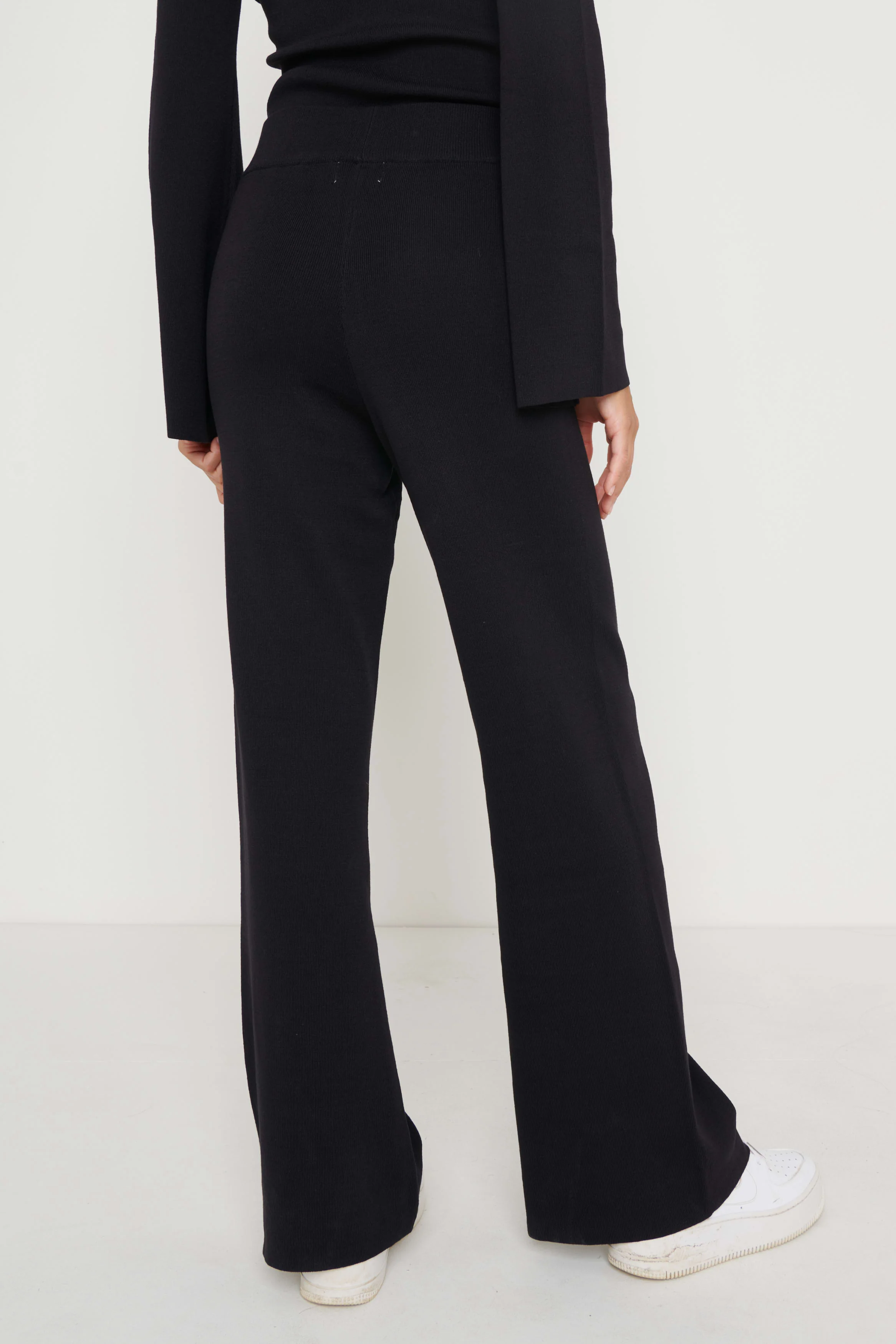 Hayden Knit Trousers - Black - Image 3