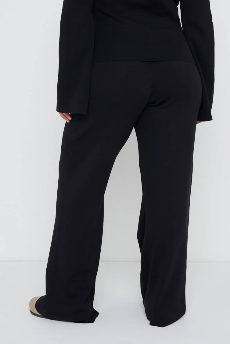 Hayden Knit Trousers - Black - Image 7