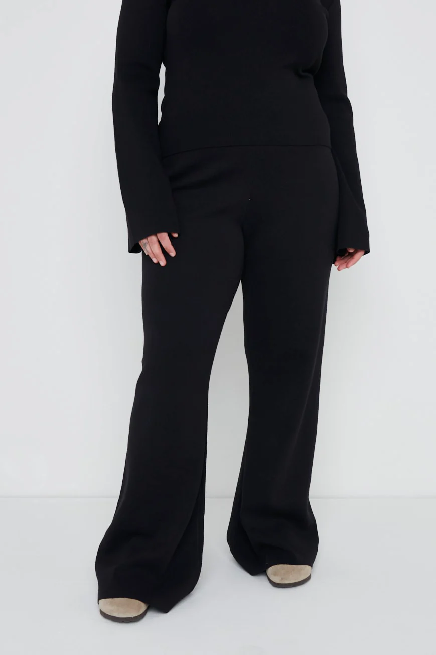 Hayden Knit Trousers - Black - Image 8