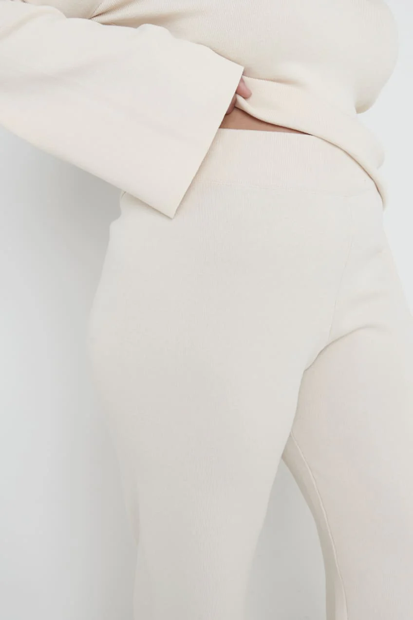 Hayden Knit Trousers - Cream - Image 7