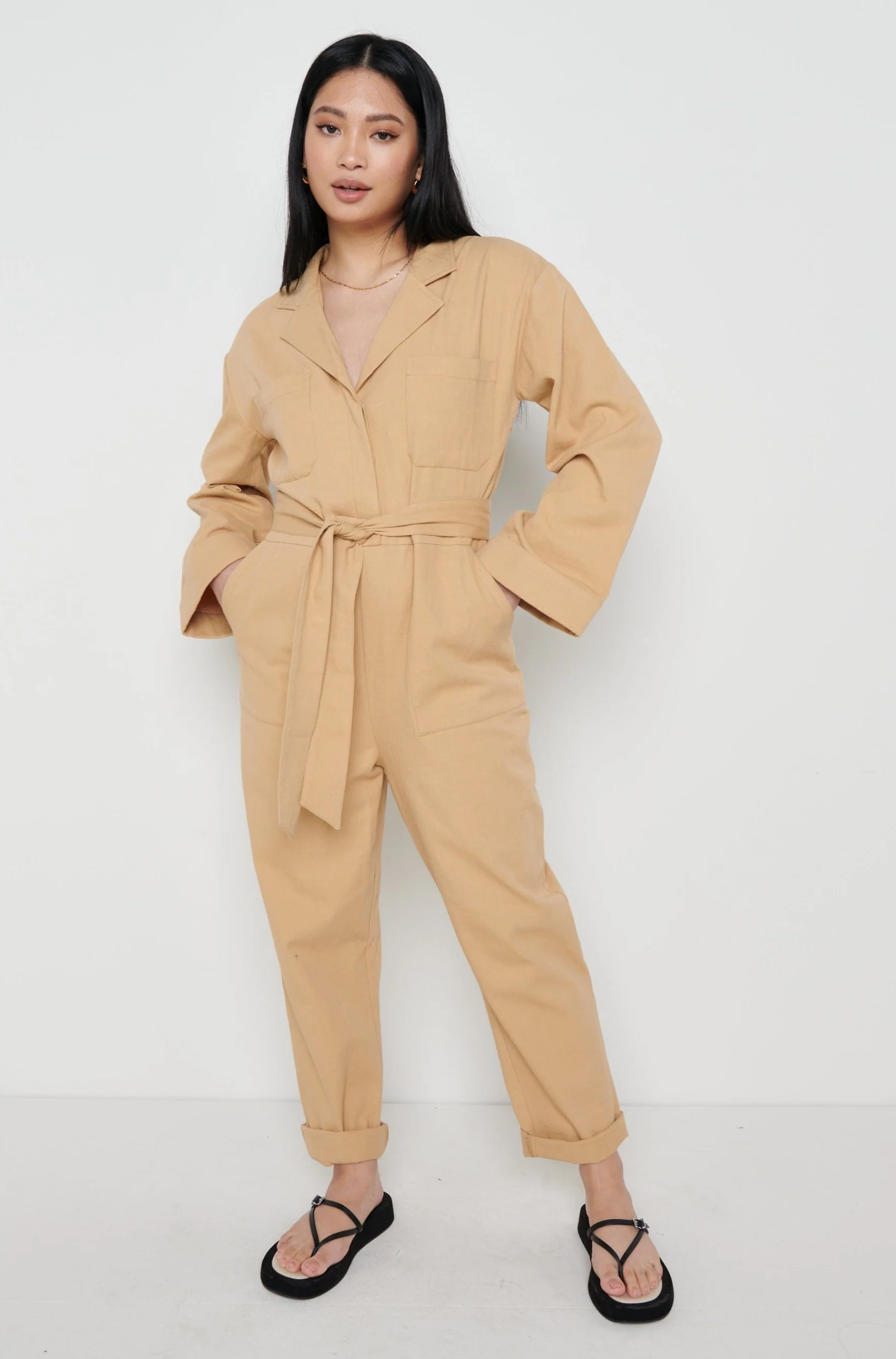 Hudson Jumpsuit- Camel - Image 3