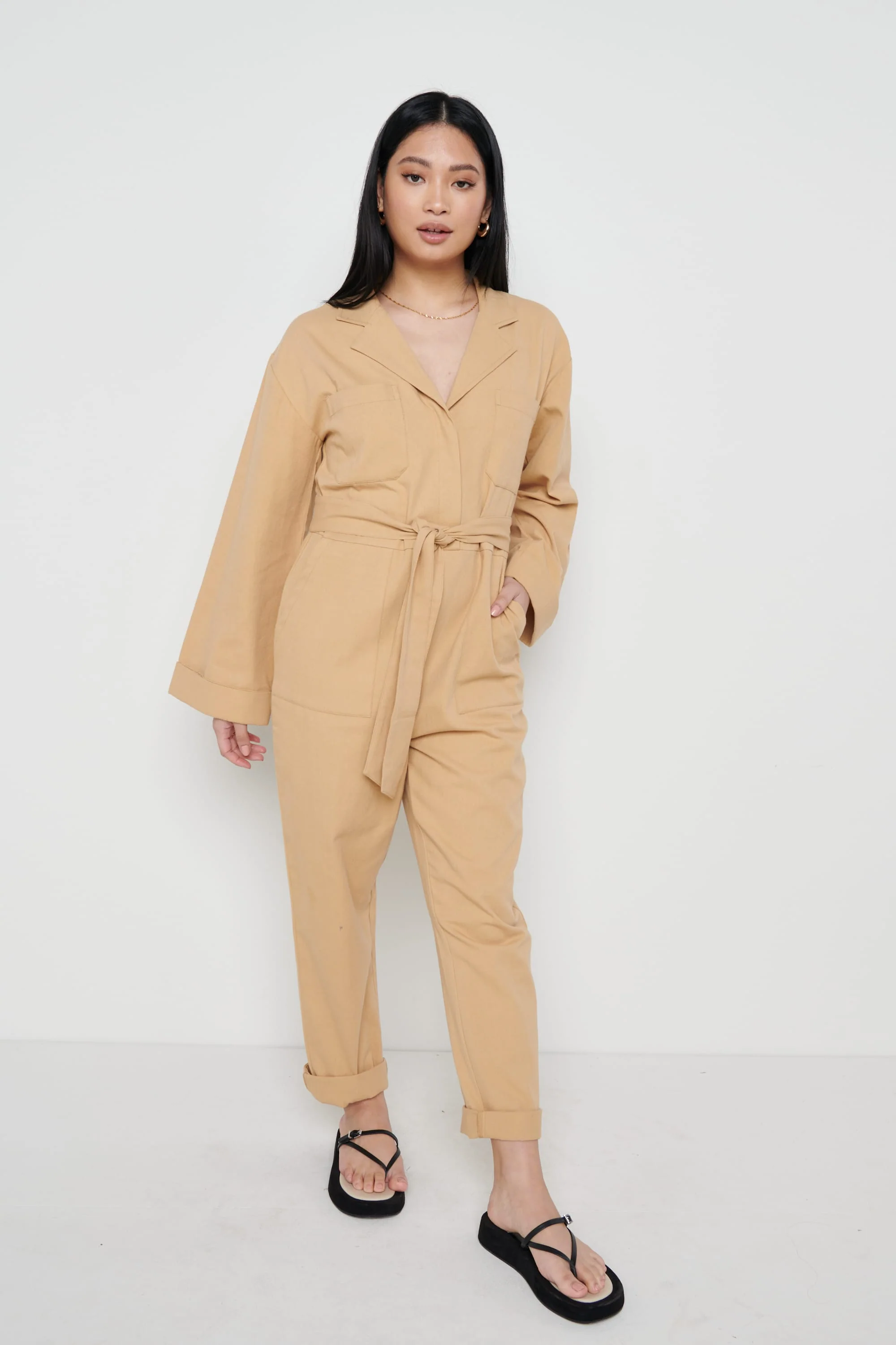 Hudson Jumpsuit- Camel - Image 5