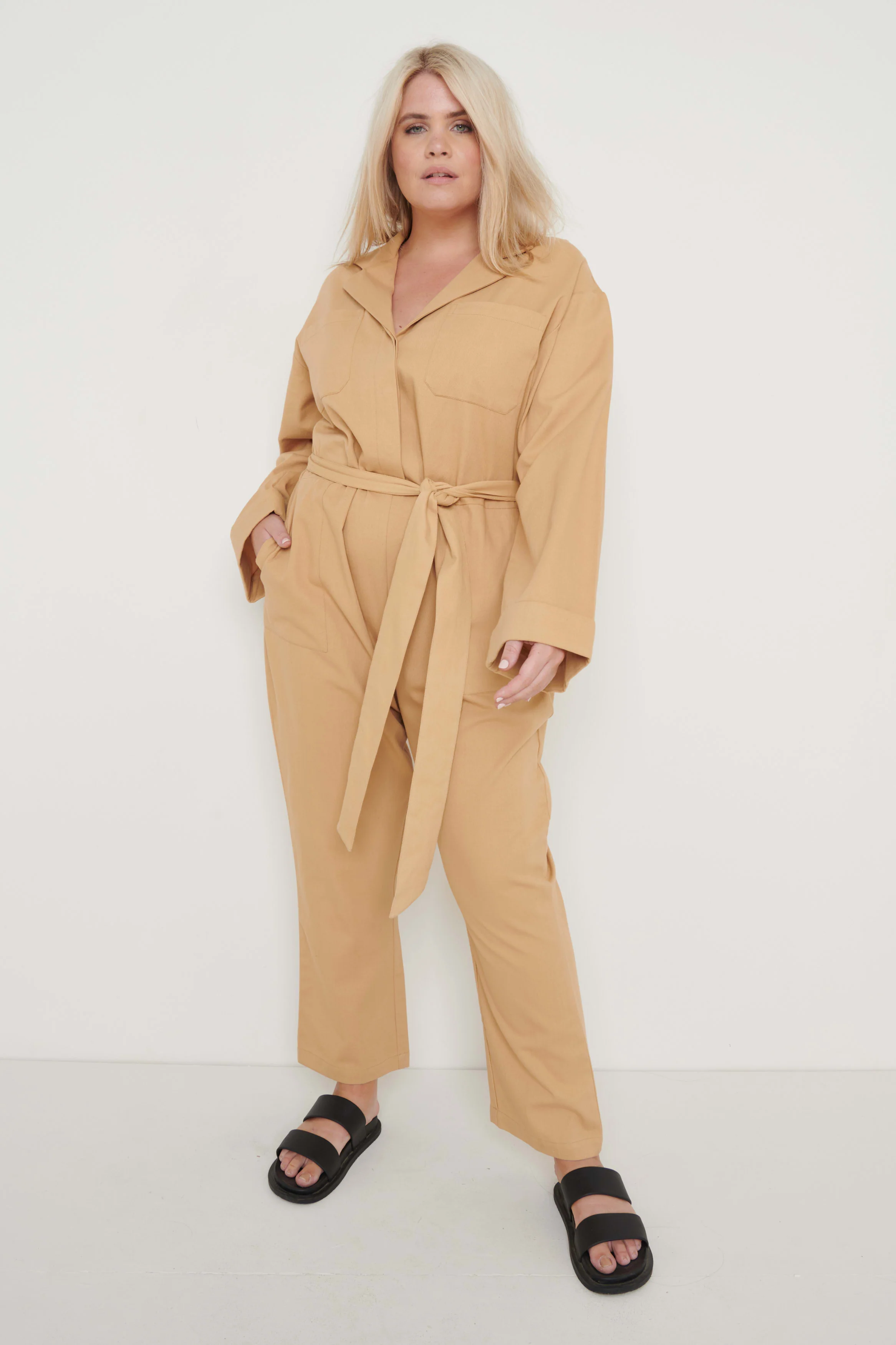 Hudson Jumpsuit- Camel - Image 6