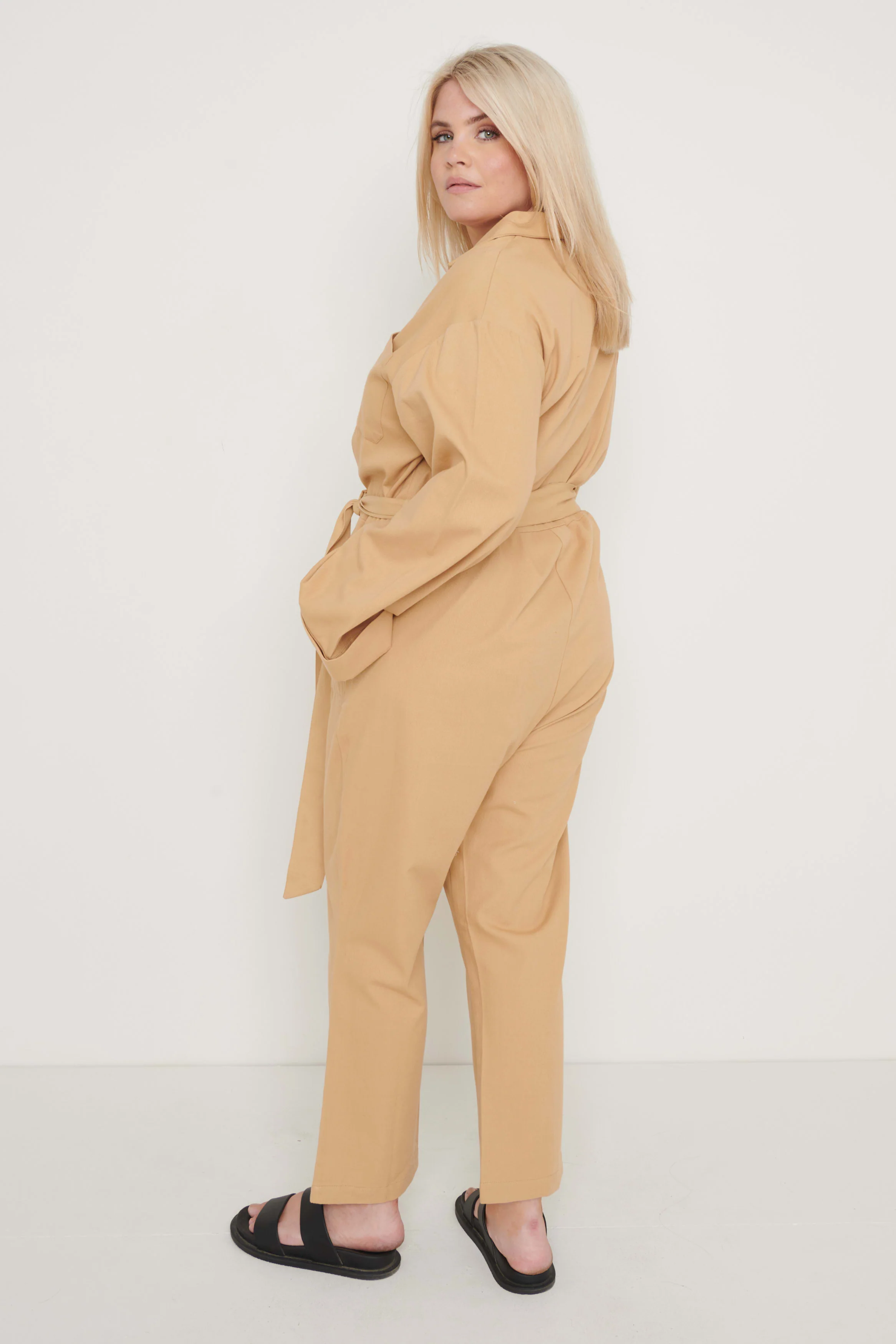 Hudson Jumpsuit- Camel - Image 8