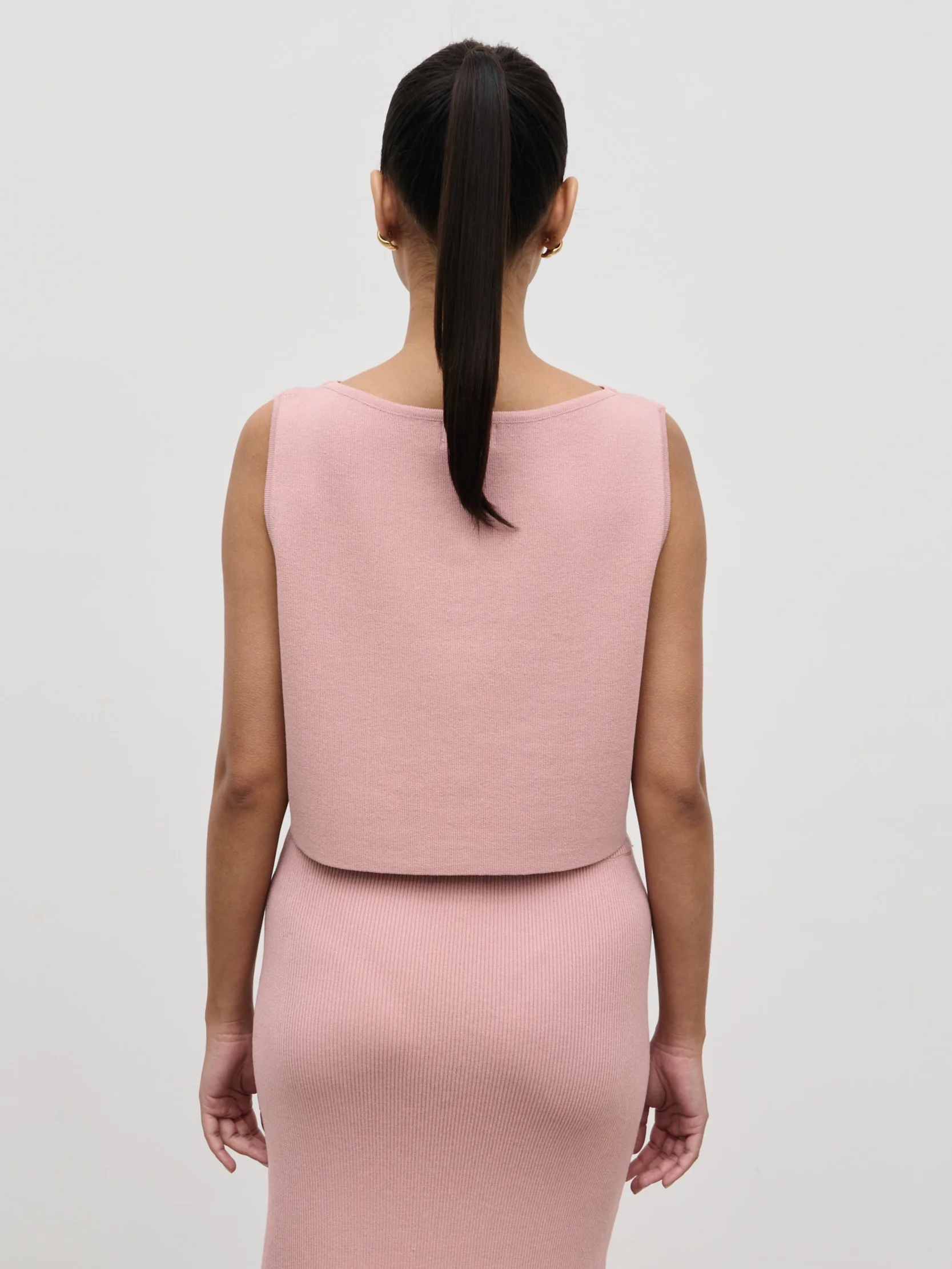 Jasmin Knit Waistcoat - Pink - Image 6