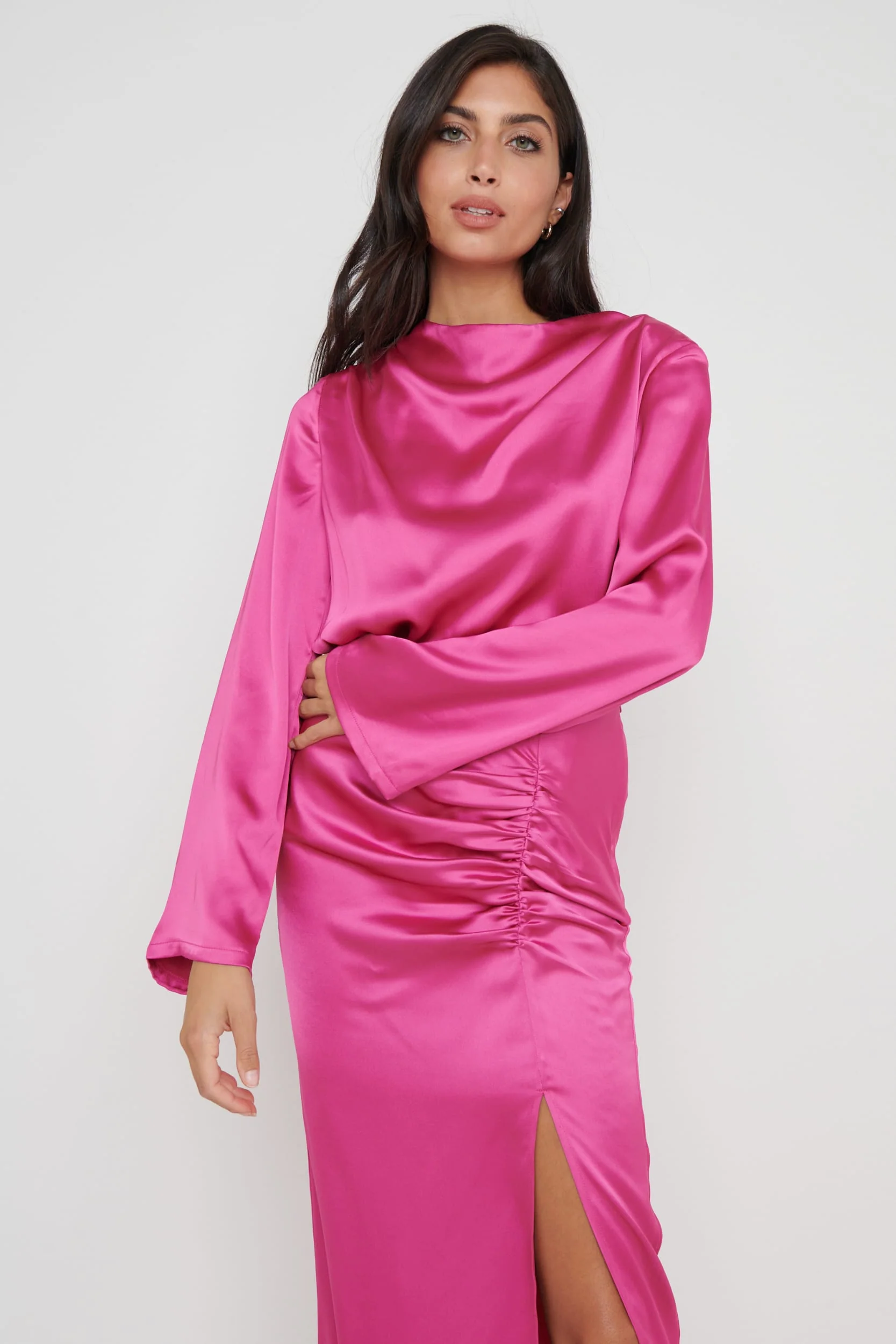 Jayda Cowl Neck Blouse - Pink - Image 4