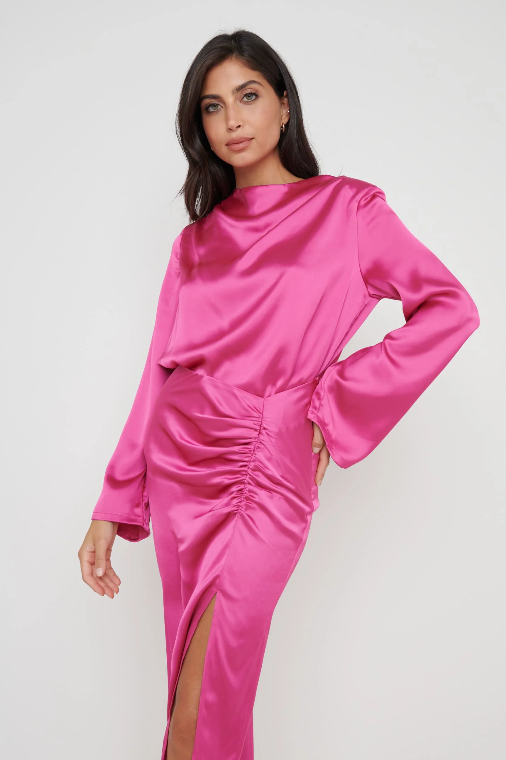 Jayda Cowl Neck Blouse - Pink - Image 5