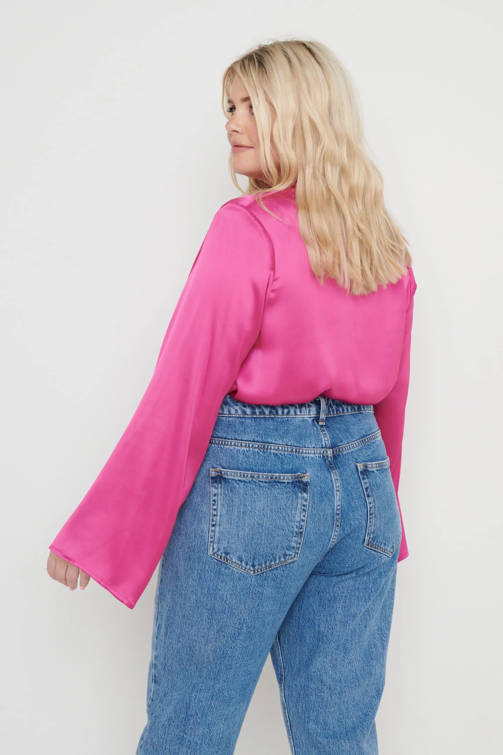 Jayda Cowl Neck Blouse - Pink - Image 8