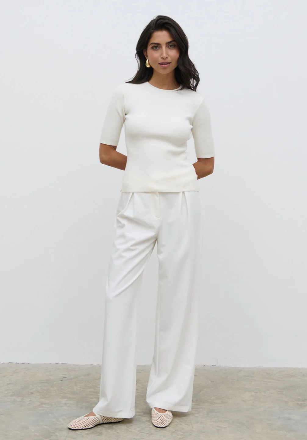 Jayla Knit Top - Cream - Image 4