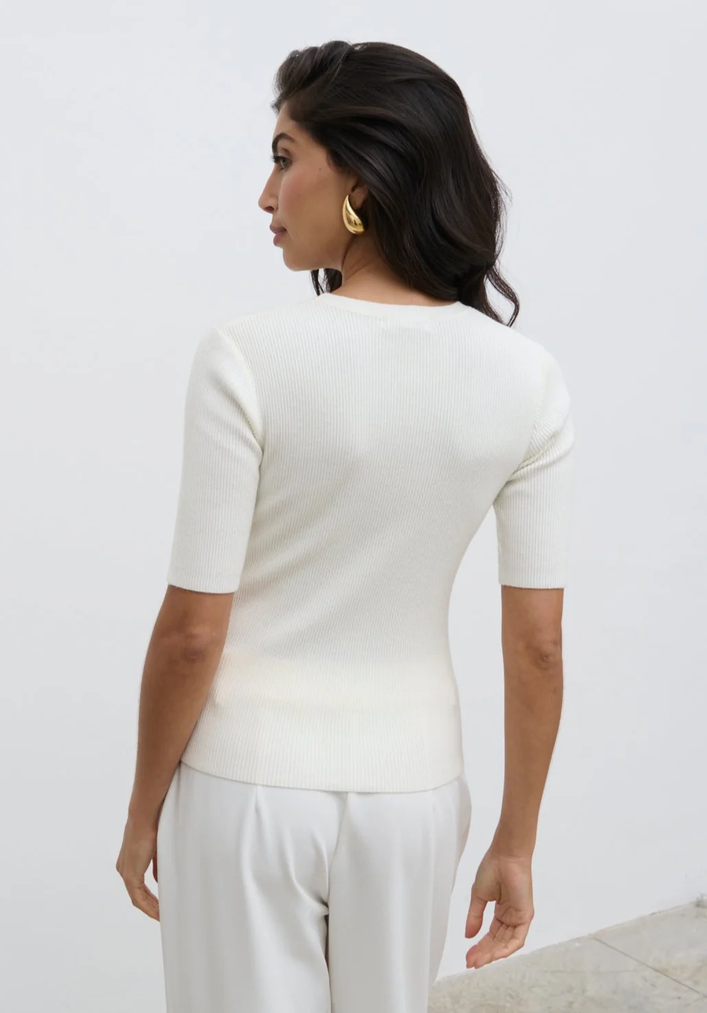Jayla Knit Top - Cream - Image 6