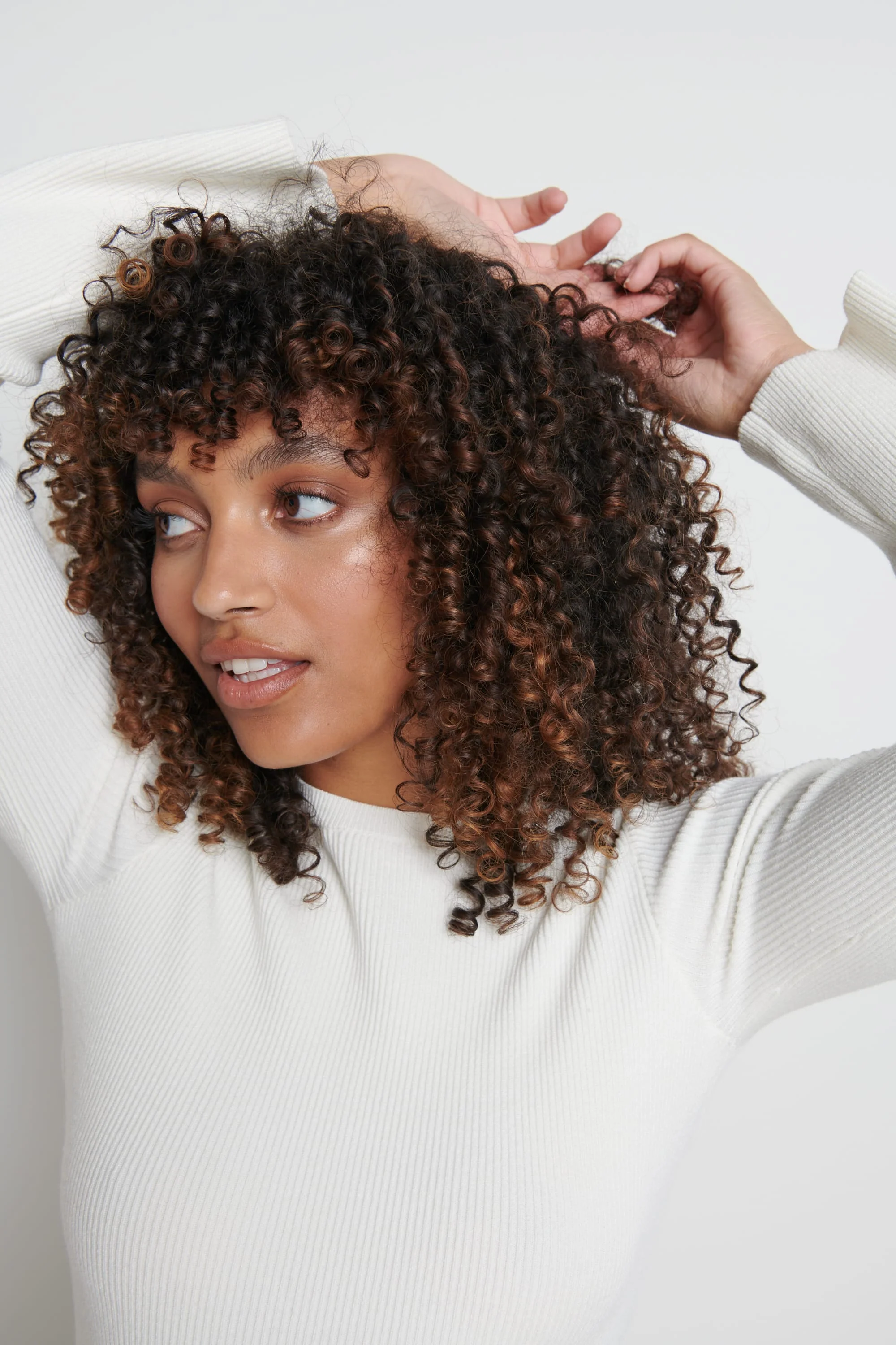 Jayla Long Sleeve Knit Top - Cream - Image 10