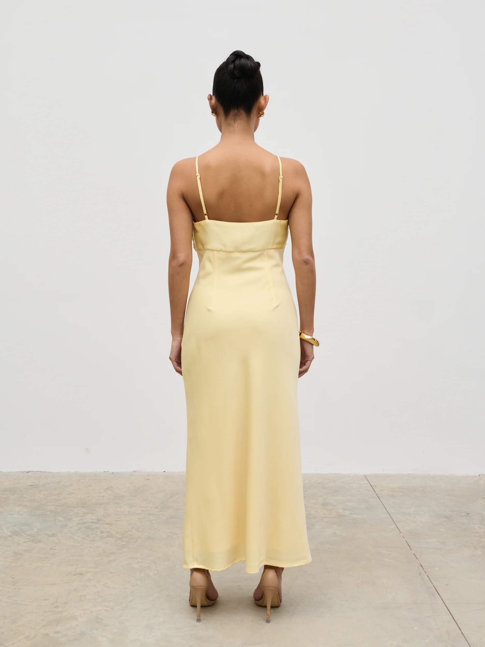 Joely Midaxi Dress - Lemon - Image 3