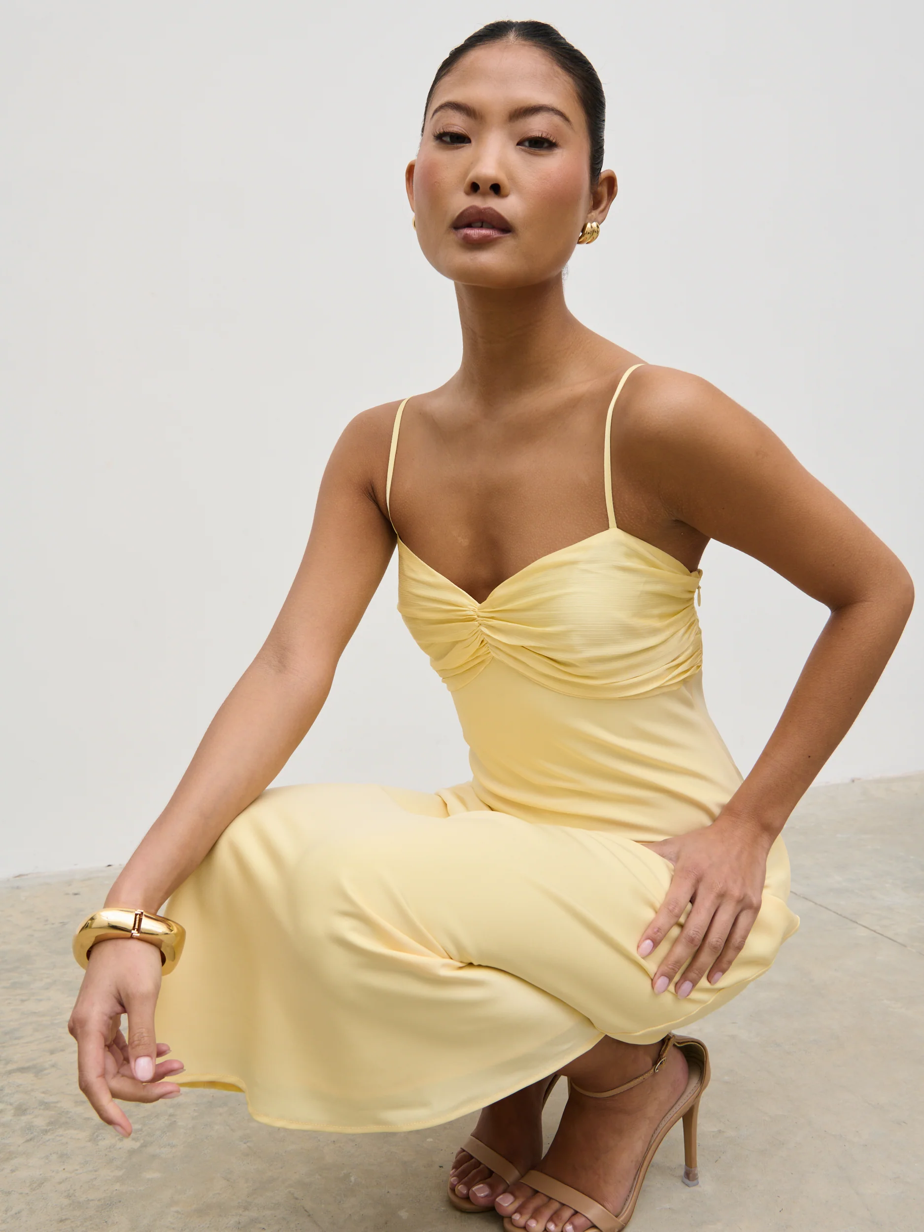 Joely Midaxi Dress - Lemon - Image 4