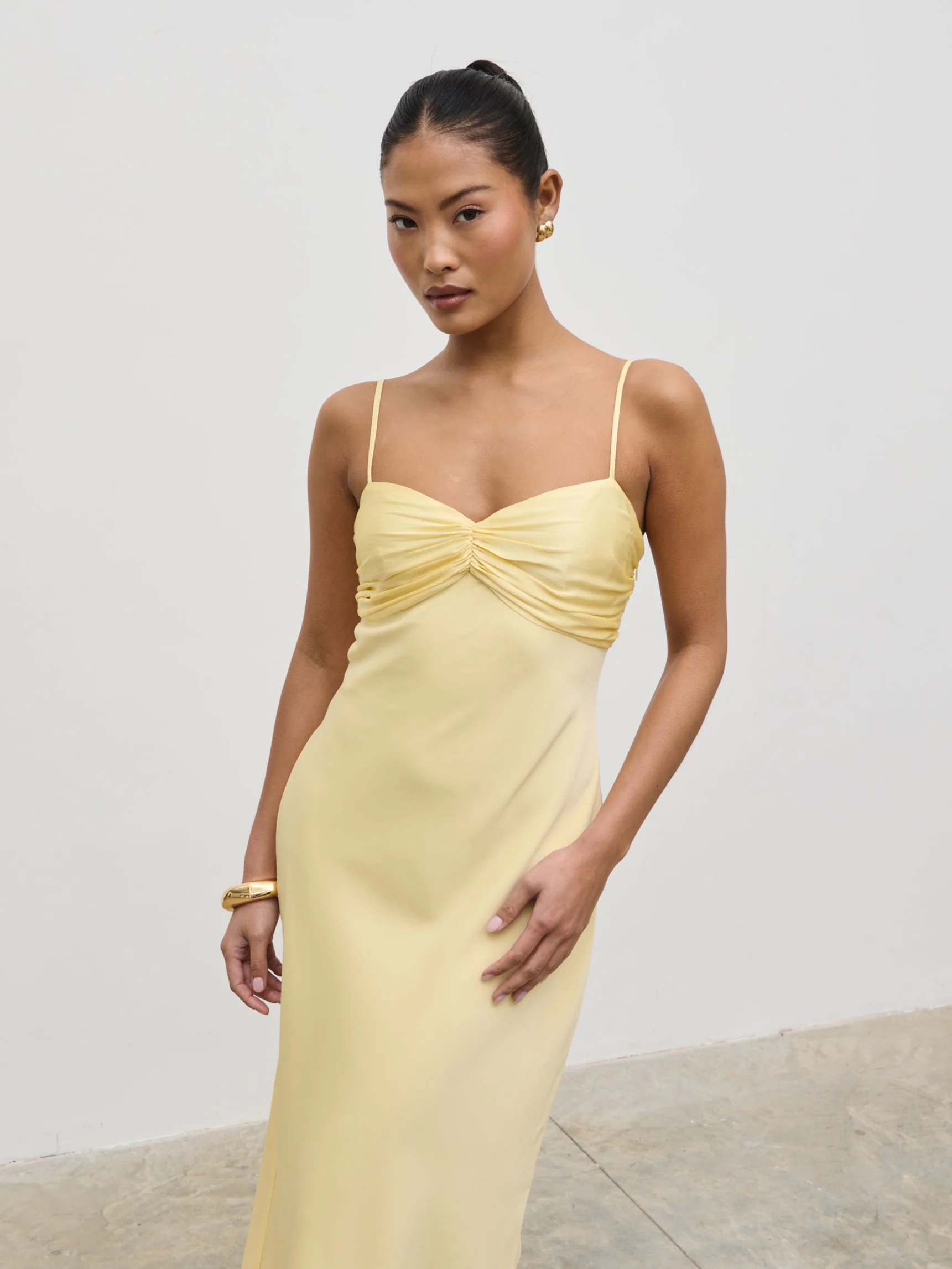 Joely Midaxi Dress - Lemon - Image 5