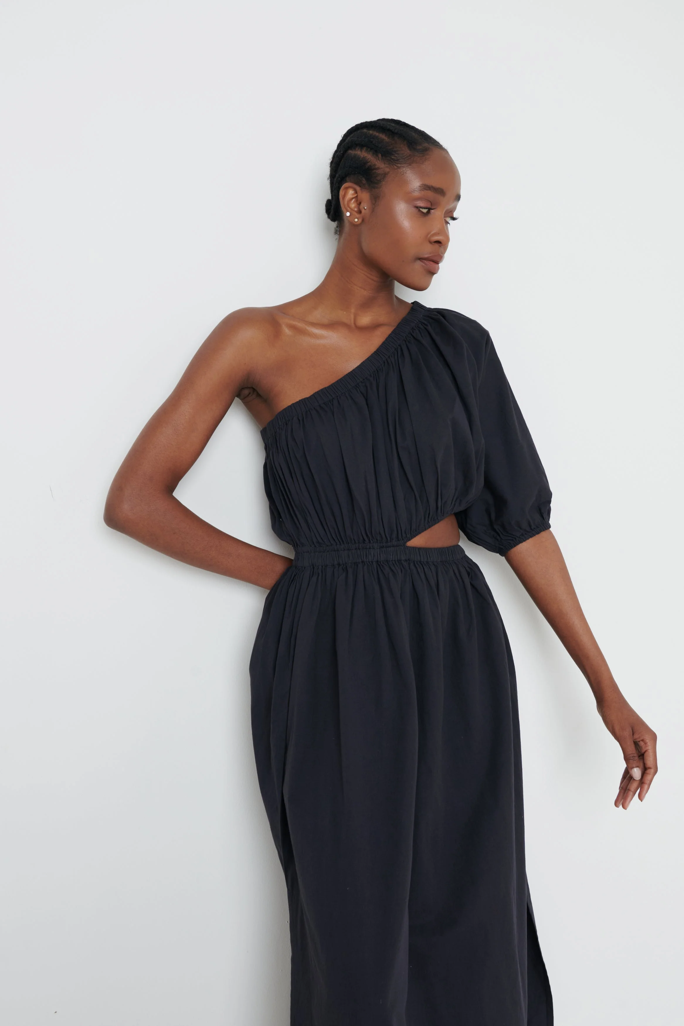 Jude Cut Out Midaxi Dress - Black - Image 10