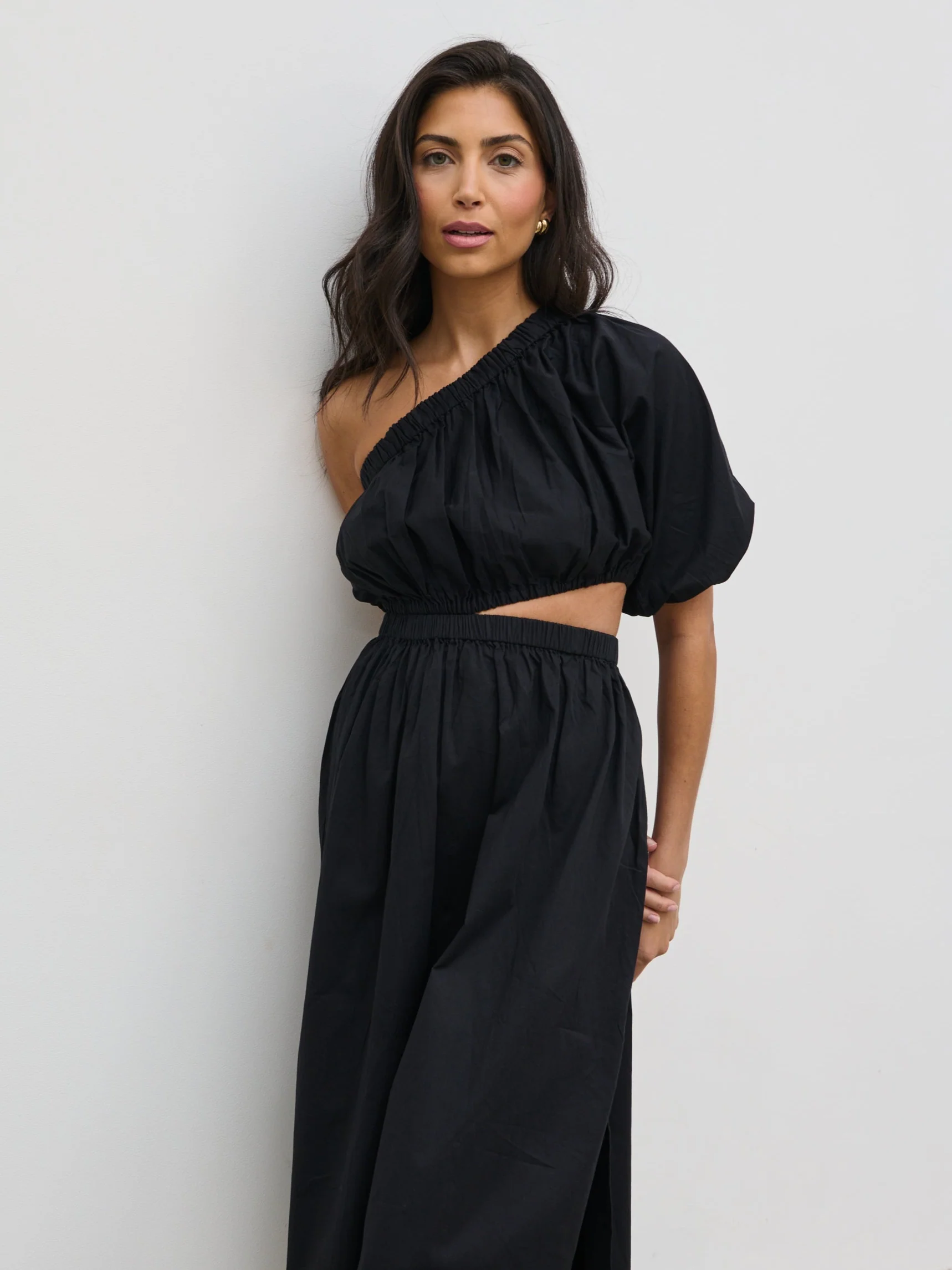 Jude Cut Out Midaxi Dress - Black - Image 2