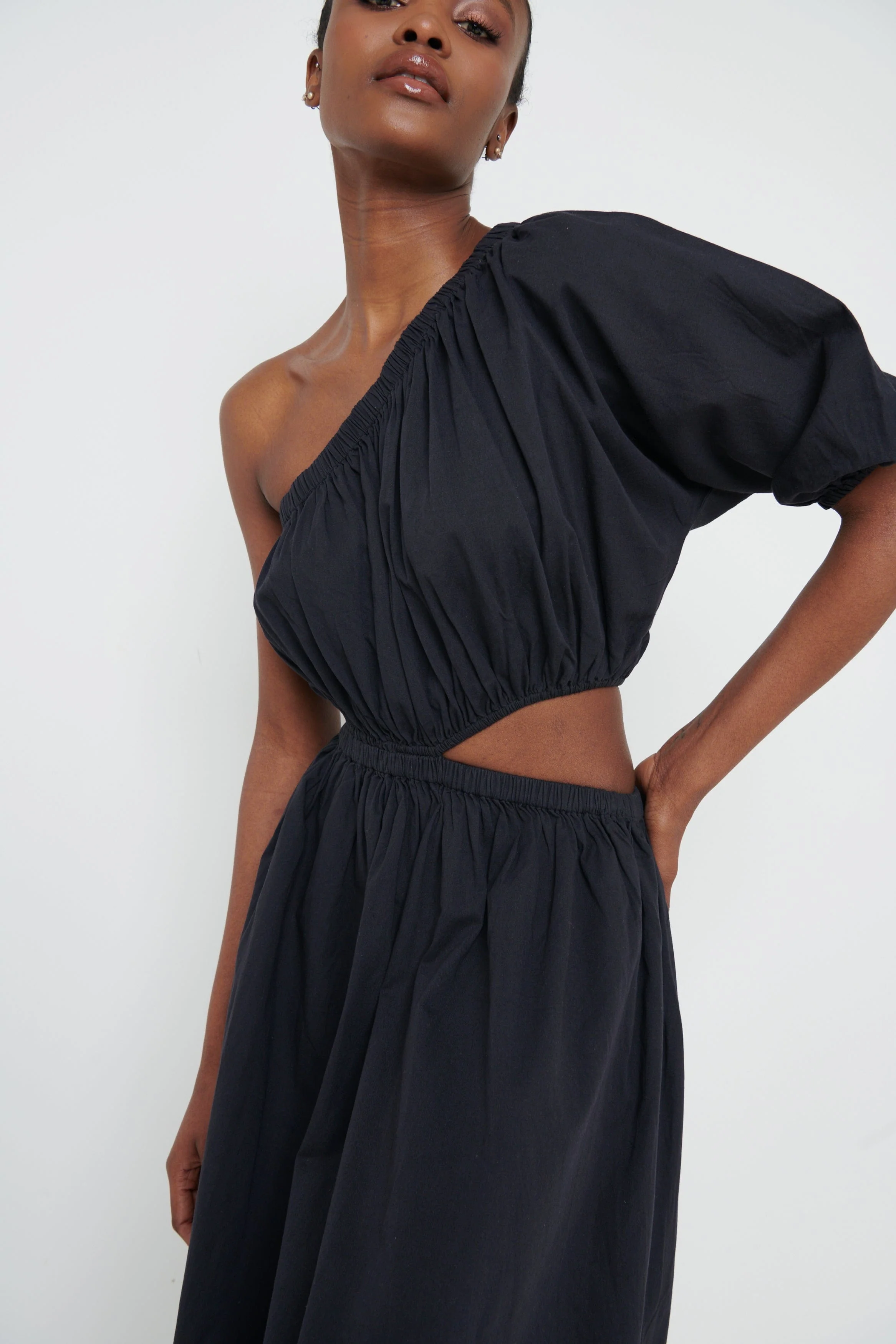 Jude Cut Out Midaxi Dress - Black - Image 8