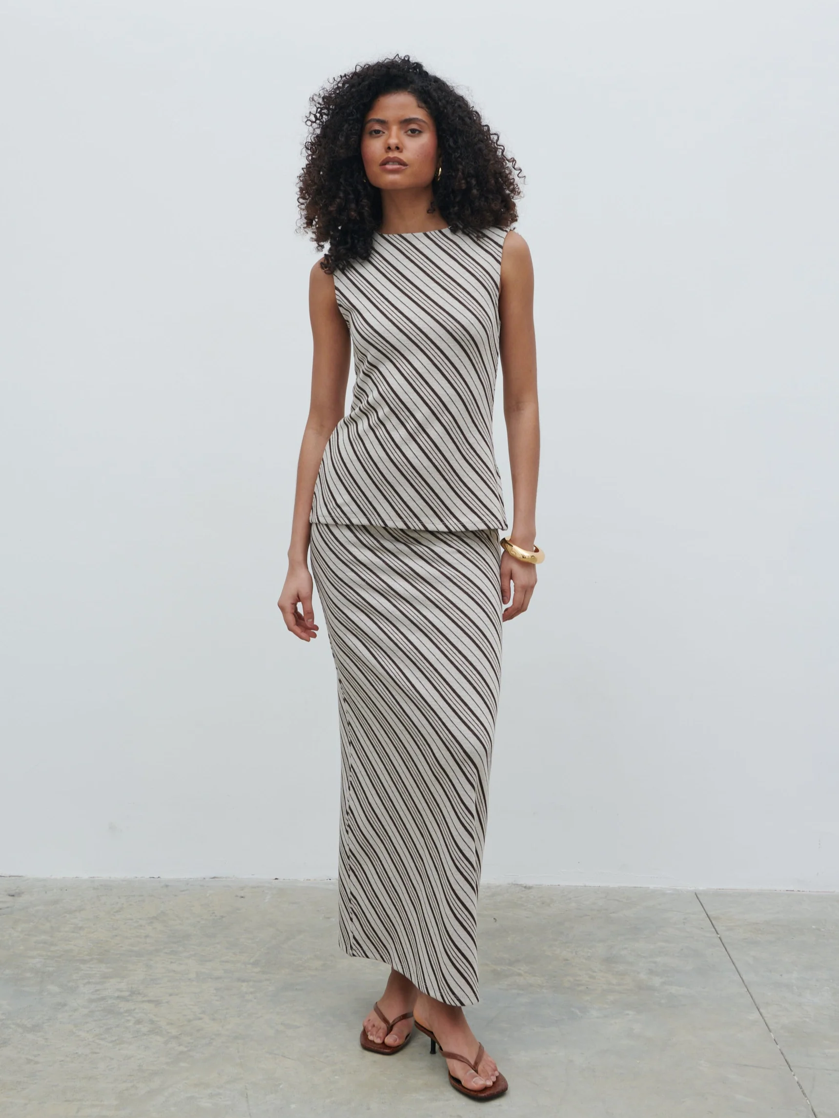 Kali Jersey Top - Asymmetric Stripe - Image 3
