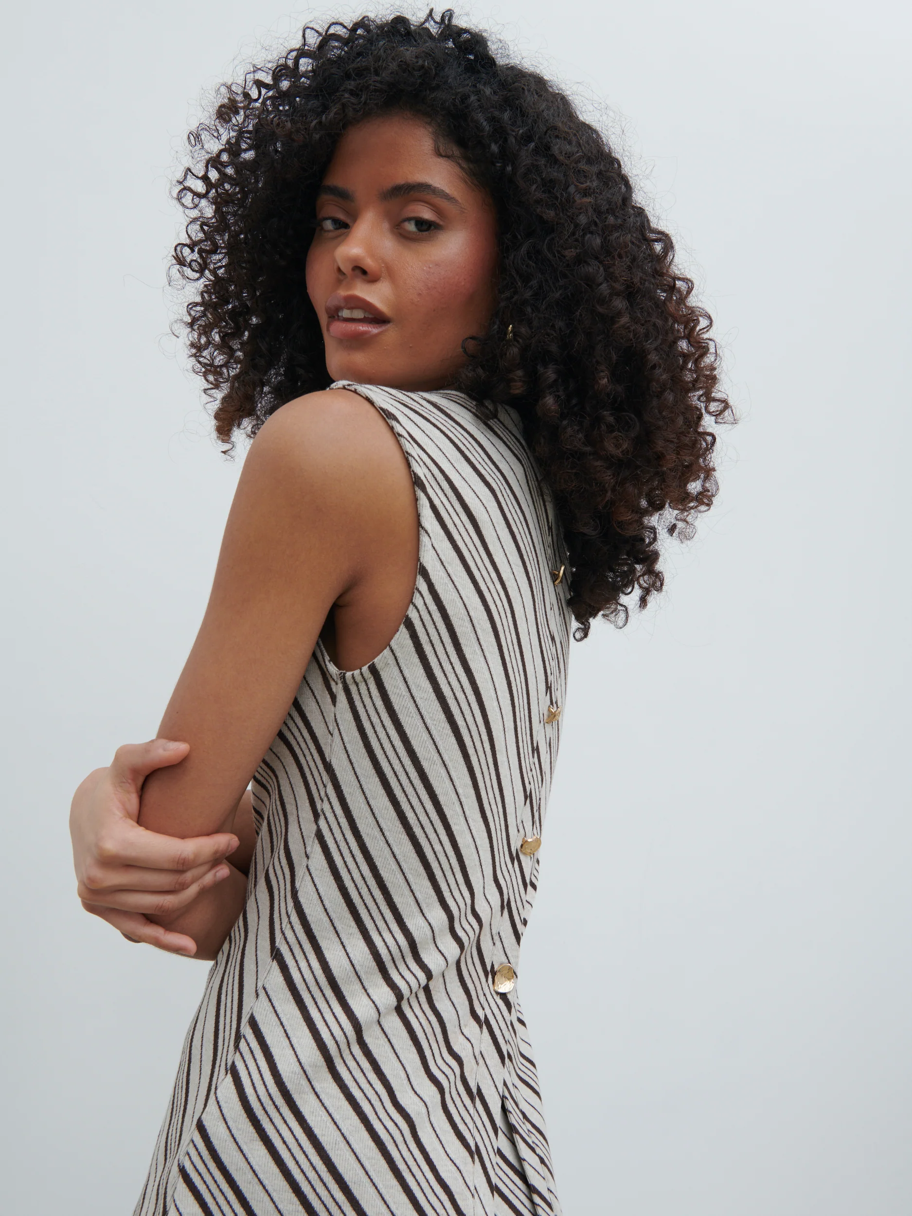 Kali Jersey Top - Asymmetric Stripe - Image 4