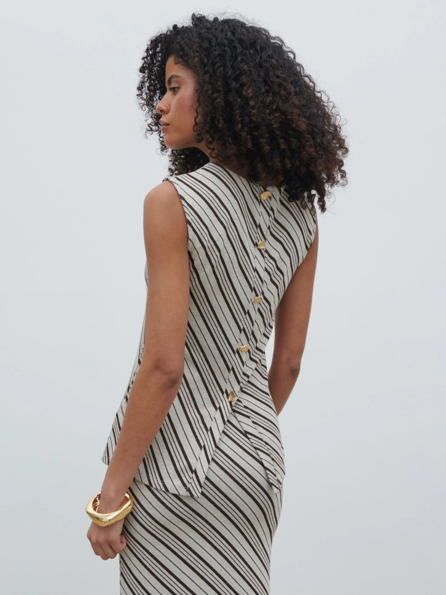 Kali Jersey Top - Asymmetric Stripe - Image 5