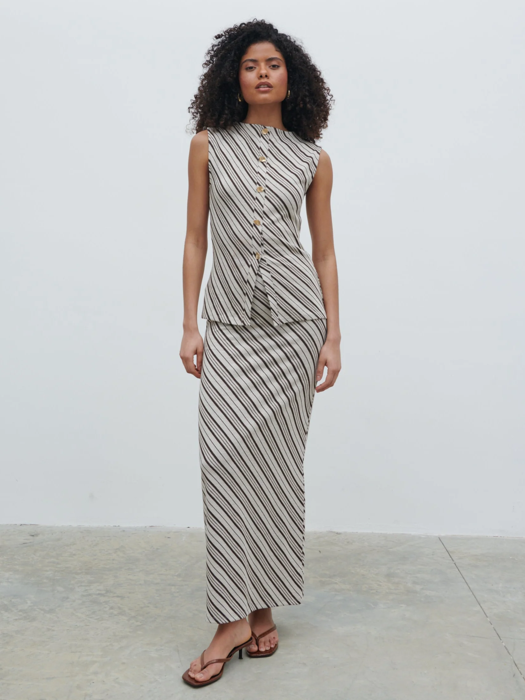 Kali Jersey Top - Asymmetric Stripe - Image 6