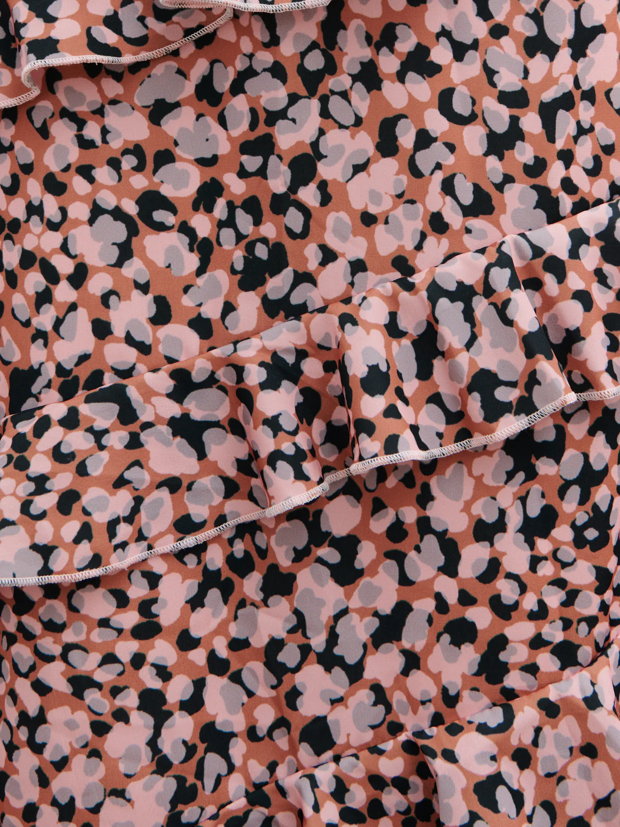 Katy Ruffle Midaxi Dress - Abstract Spot - Image 4