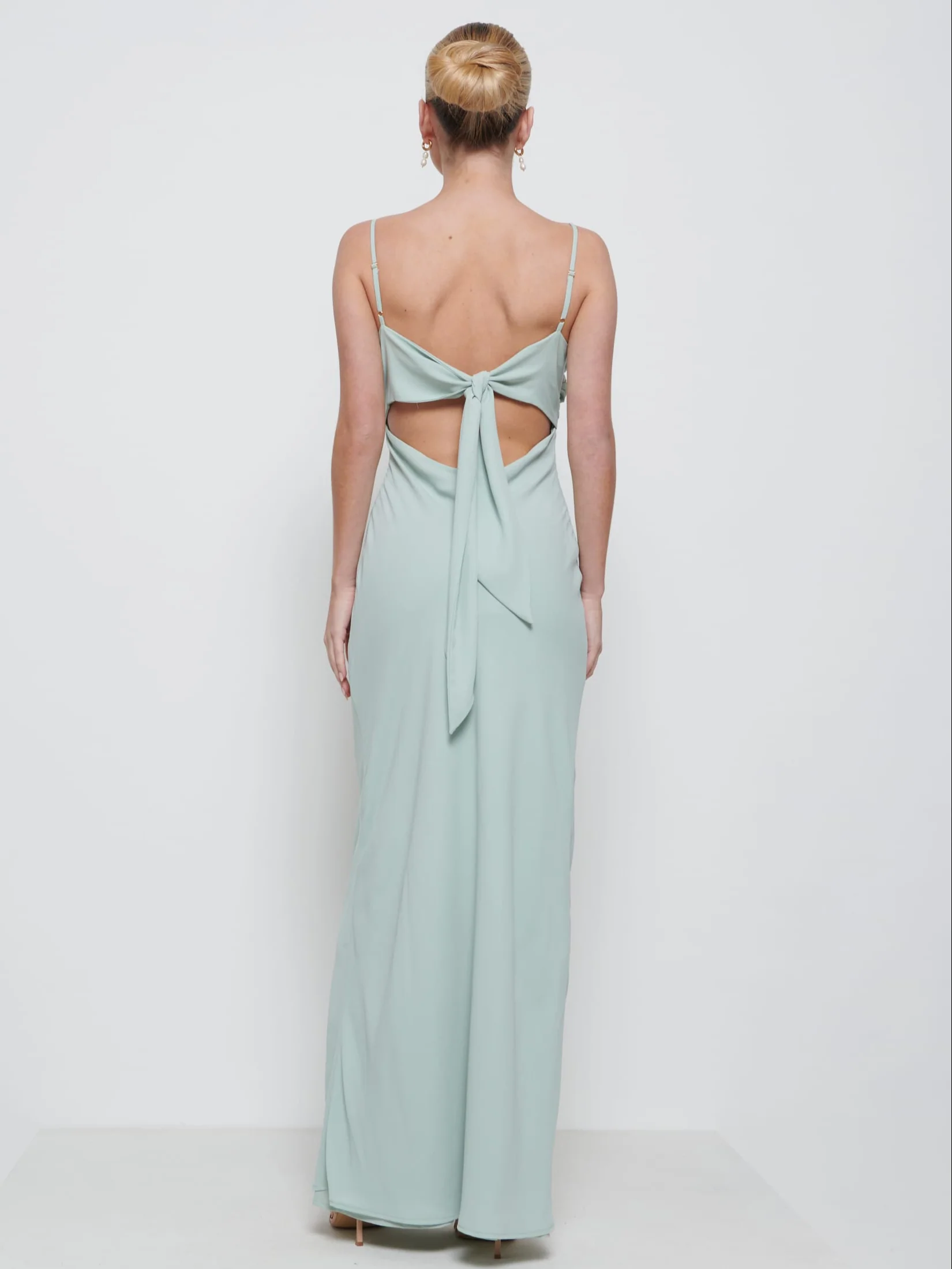 Kehlani Twist Cami Bridesmaid Dress - Sage - Image 3