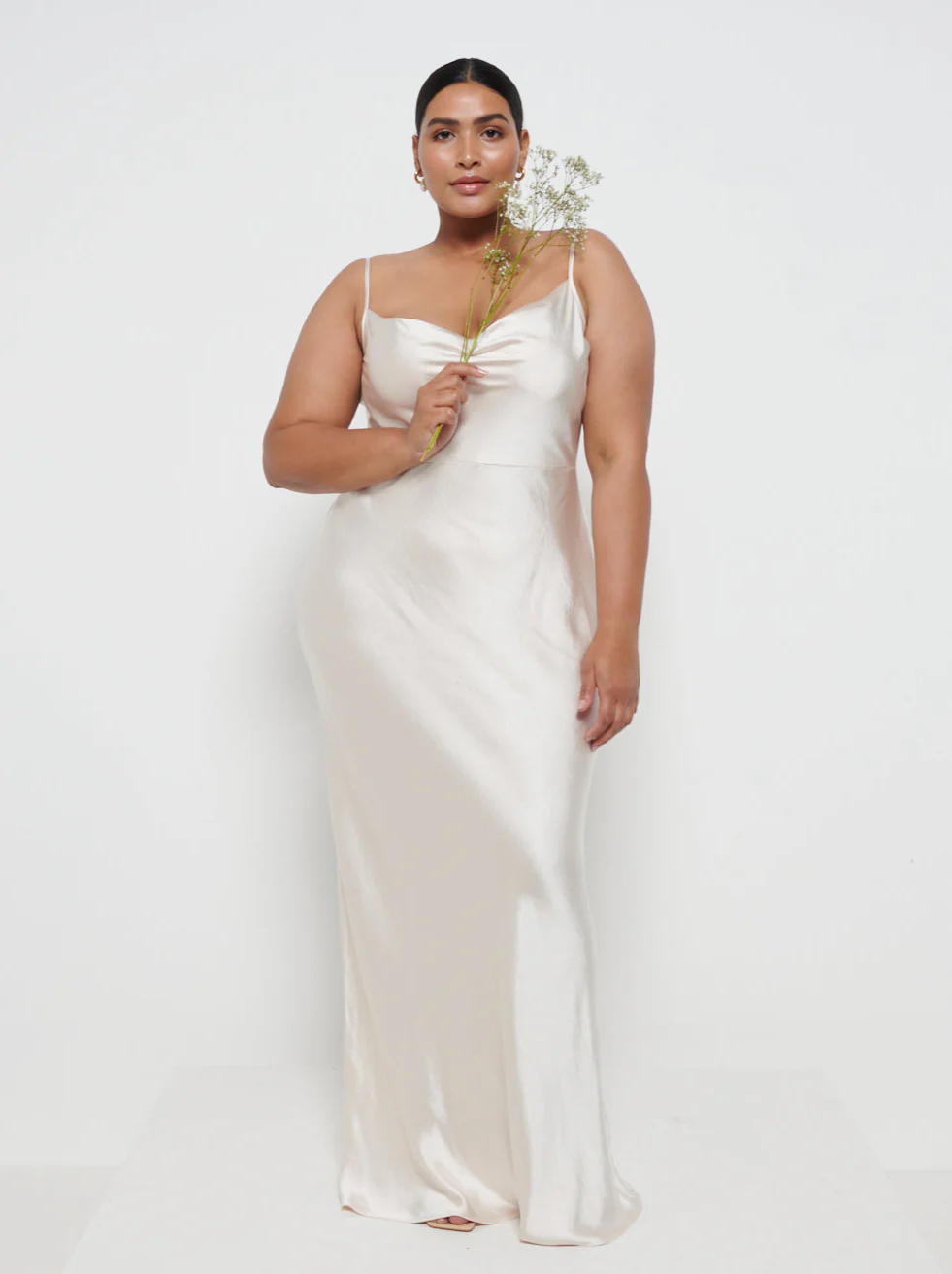 Keisha Maxi Bridesmaid Dress Curve - Matte Champagne - Image 4