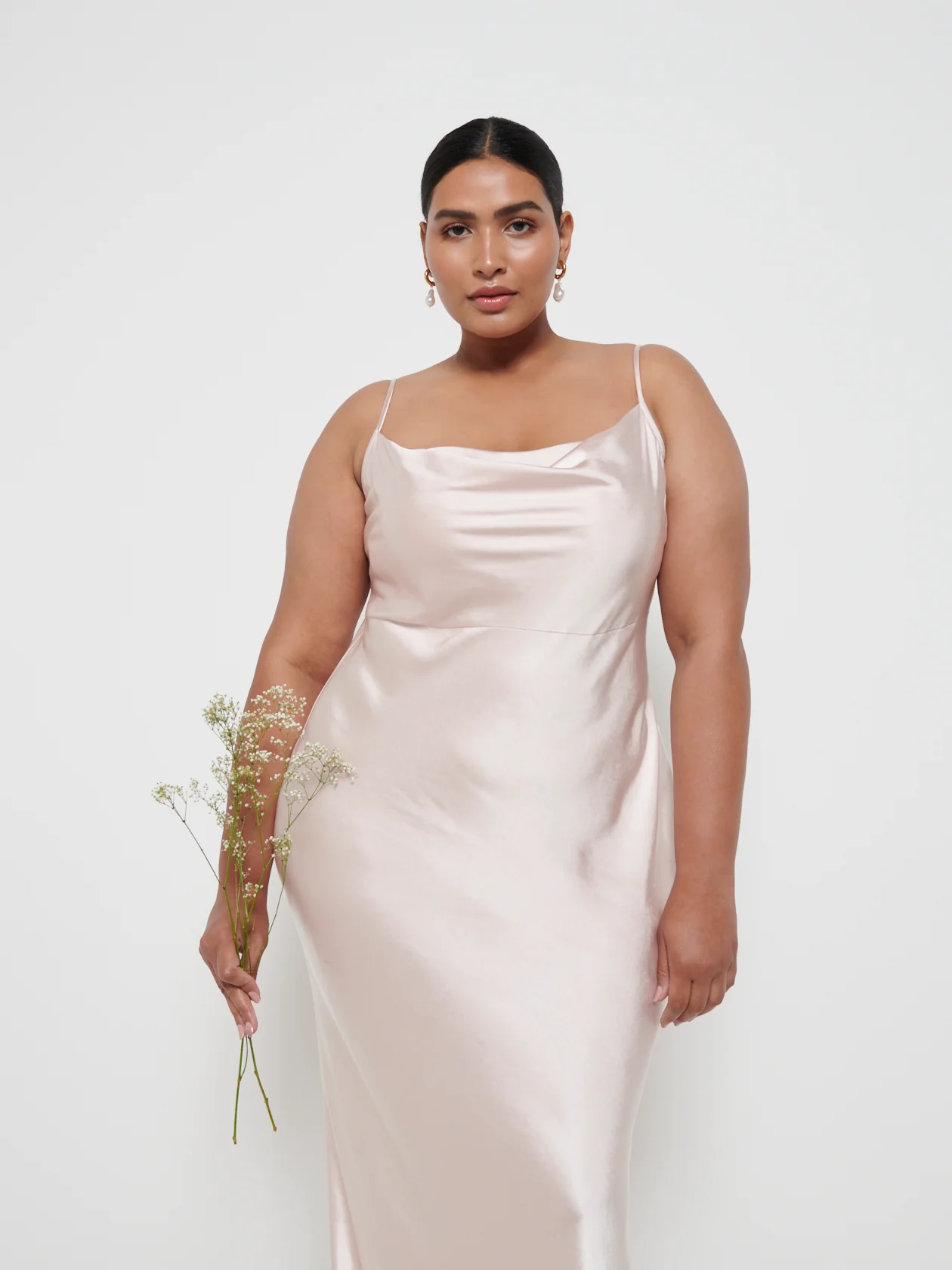 Keisha Maxi Bridesmaid Dress Curve - Matte True Blush - Image 2