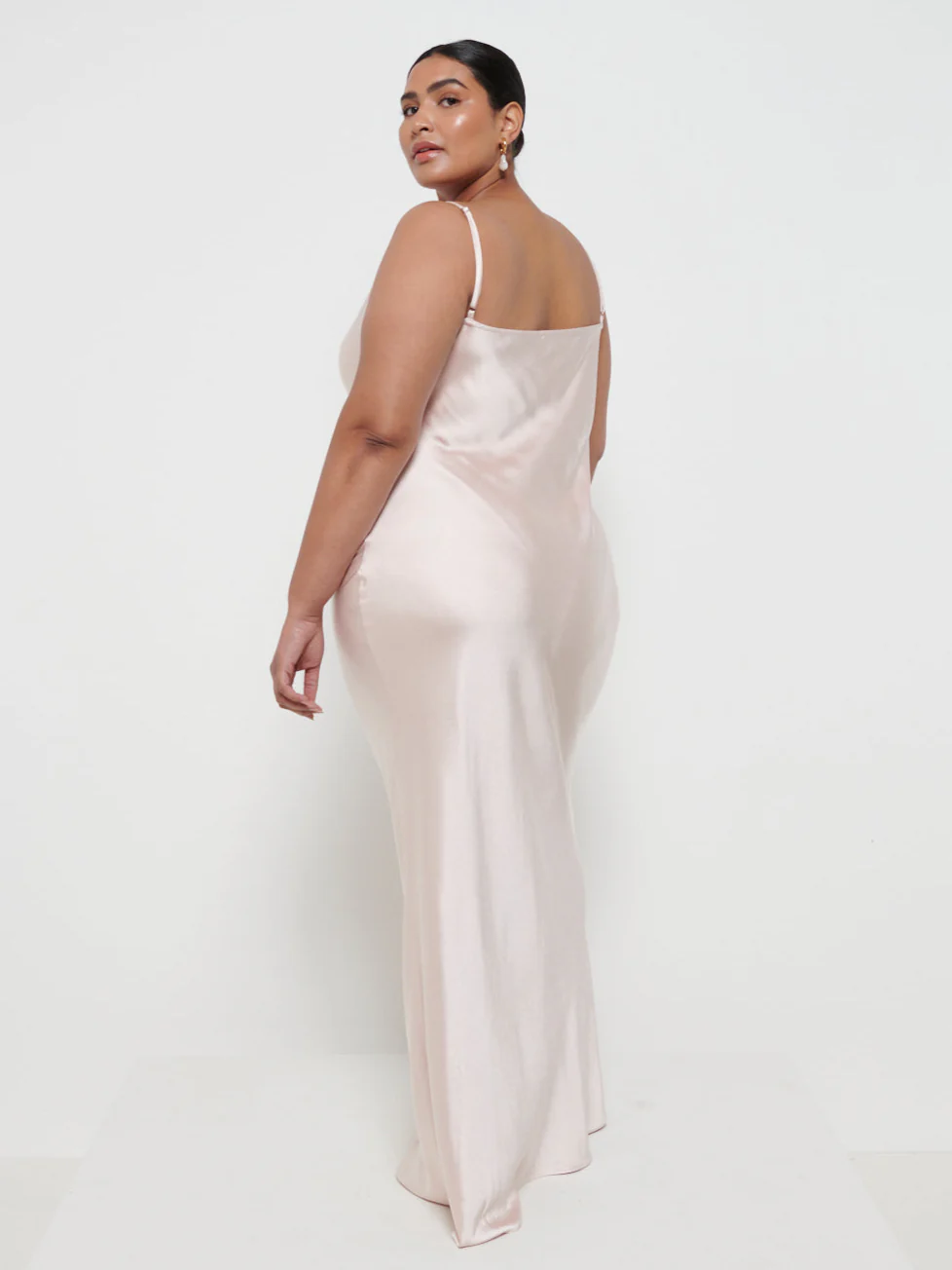 Keisha Maxi Bridesmaid Dress Curve - Matte True Blush - Image 3