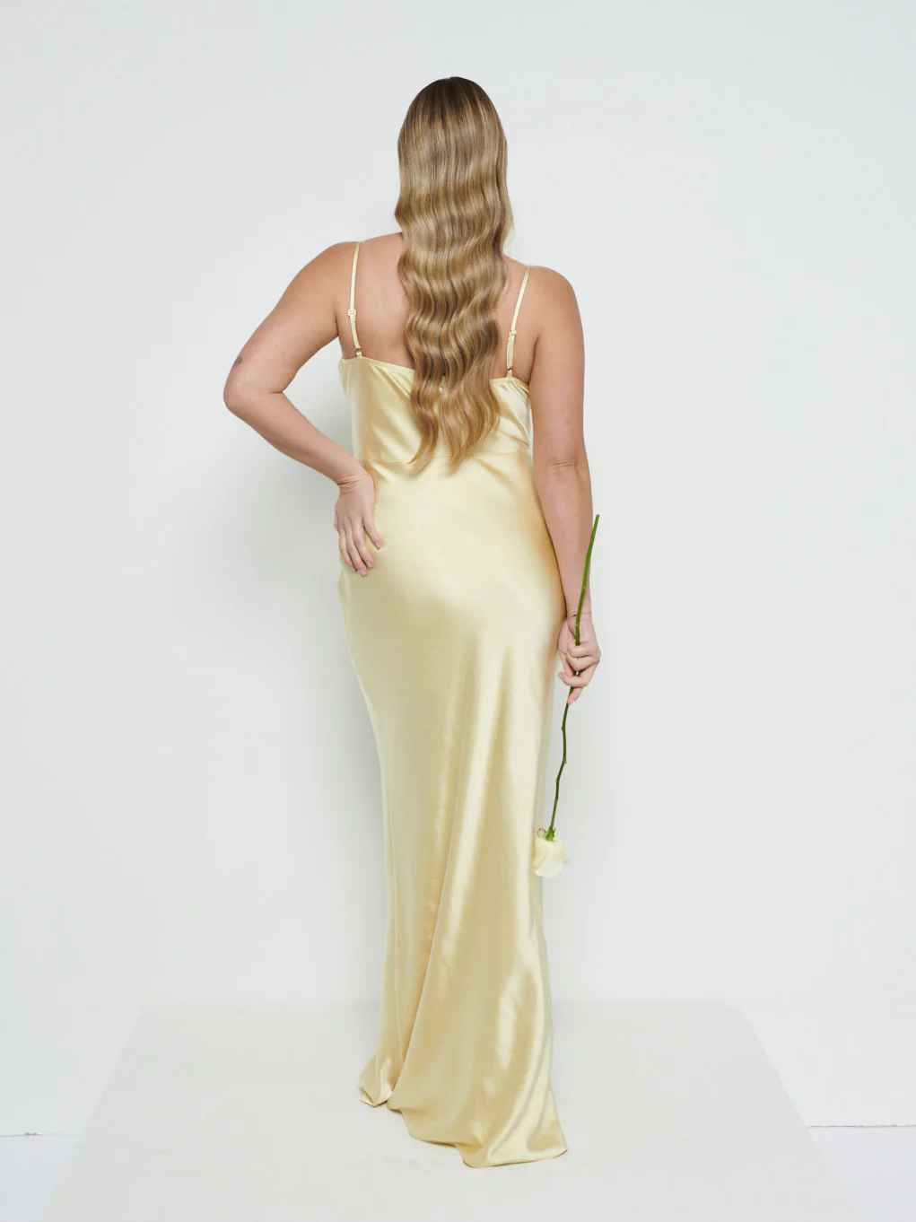 Keisha Bridesmaid Maxi Dress - Lemon - Image 3