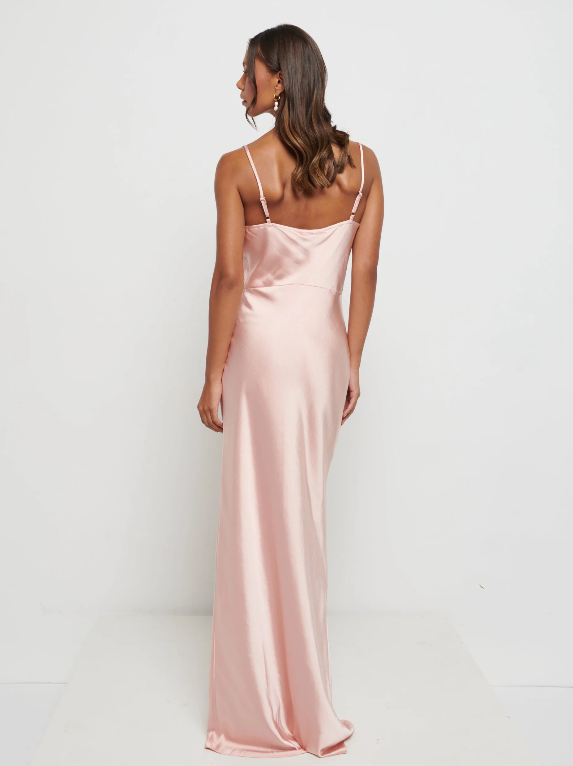 Keisha Maxi Bridesmaid Dress - Matte True Blush - Image 4