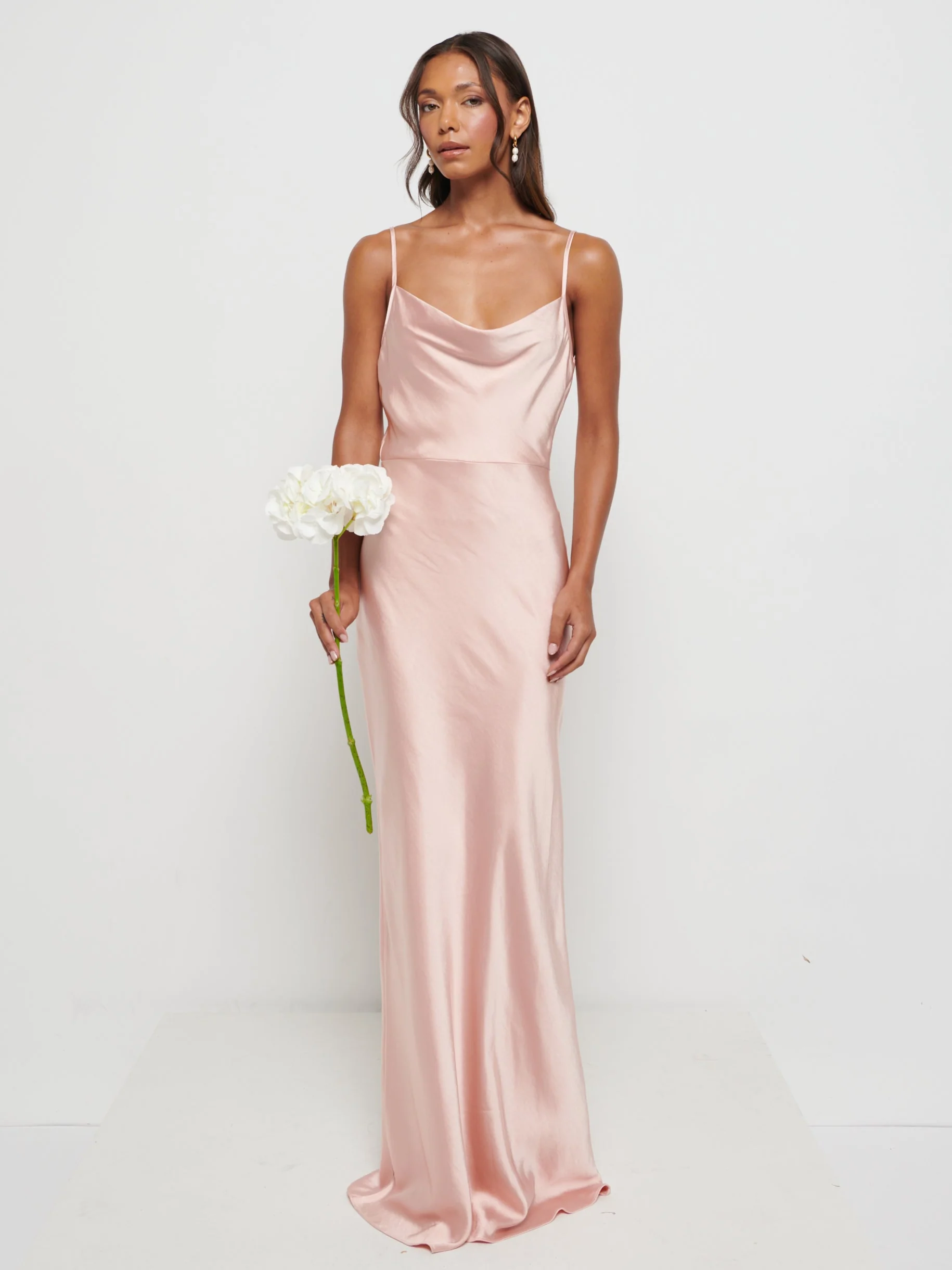 Keisha Maxi Bridesmaid Dress - Matte True Blush - Image 5