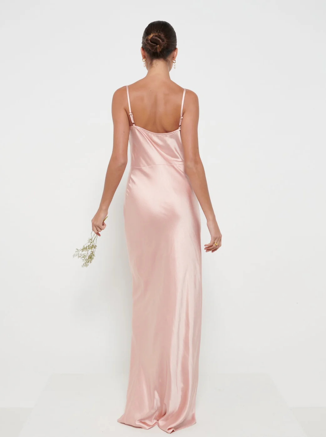 Keisha Maxi Bridesmaid Dress - Matte Blush - Image 4