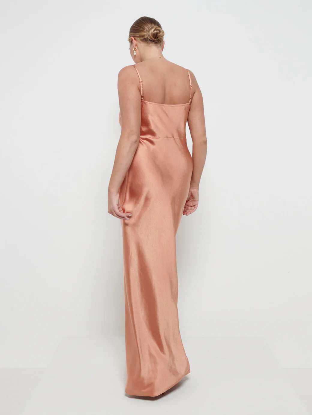 Keisha Maxi Bridesmaid Dress - Matte Cinnamon - Image 3