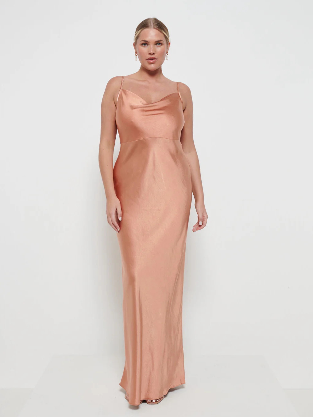 Keisha Maxi Bridesmaid Dress - Matte Cinnamon - Image 4