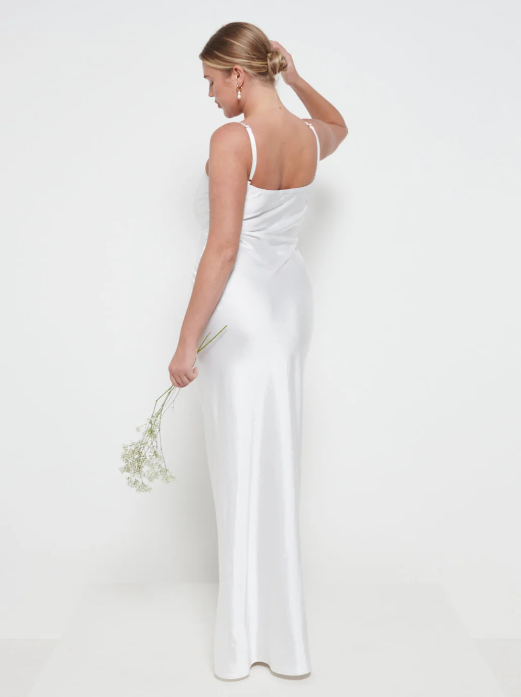 Keisha Maxi Bridesmaid Dress - Matte Ivory - Image 3