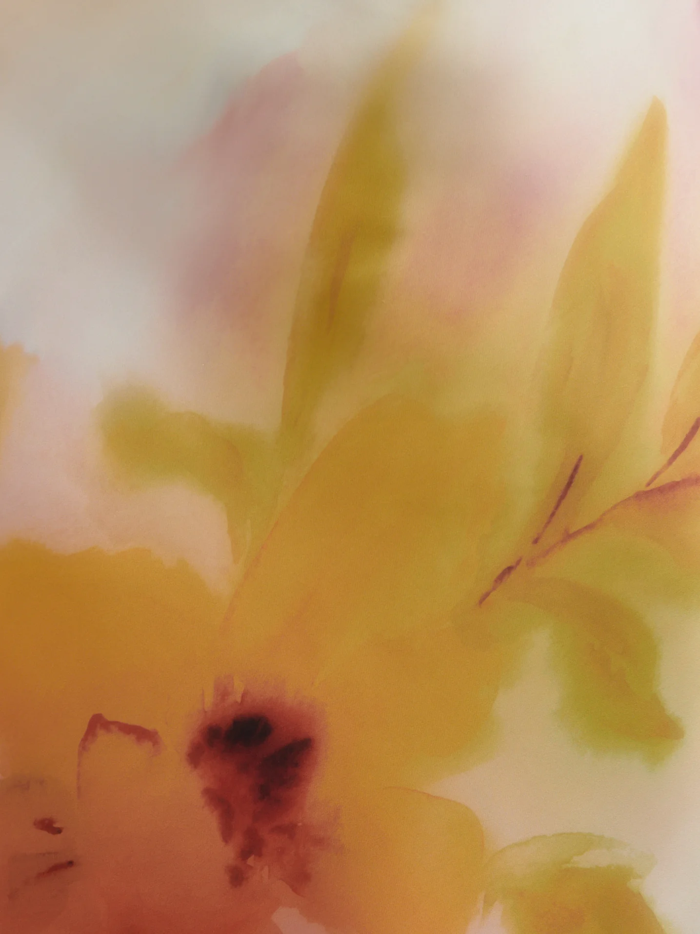 Keisha Scarf Maxi Dress Curve - Pink and Yellow Ochre Floral - Image 5