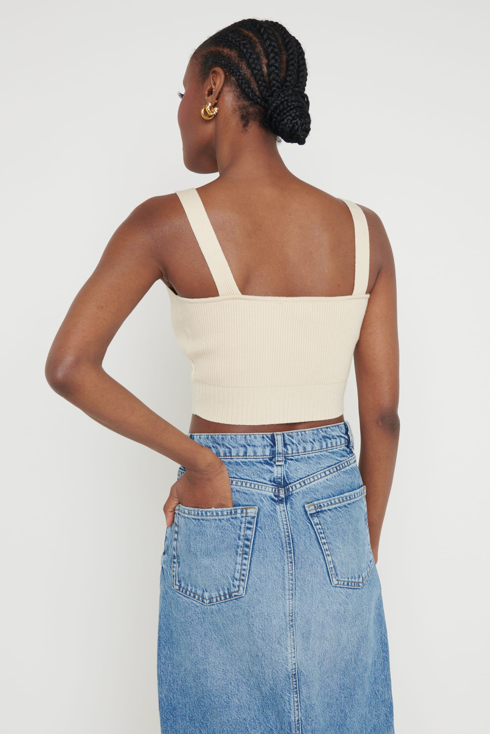 Lara Knit Top - Stone - Image 3