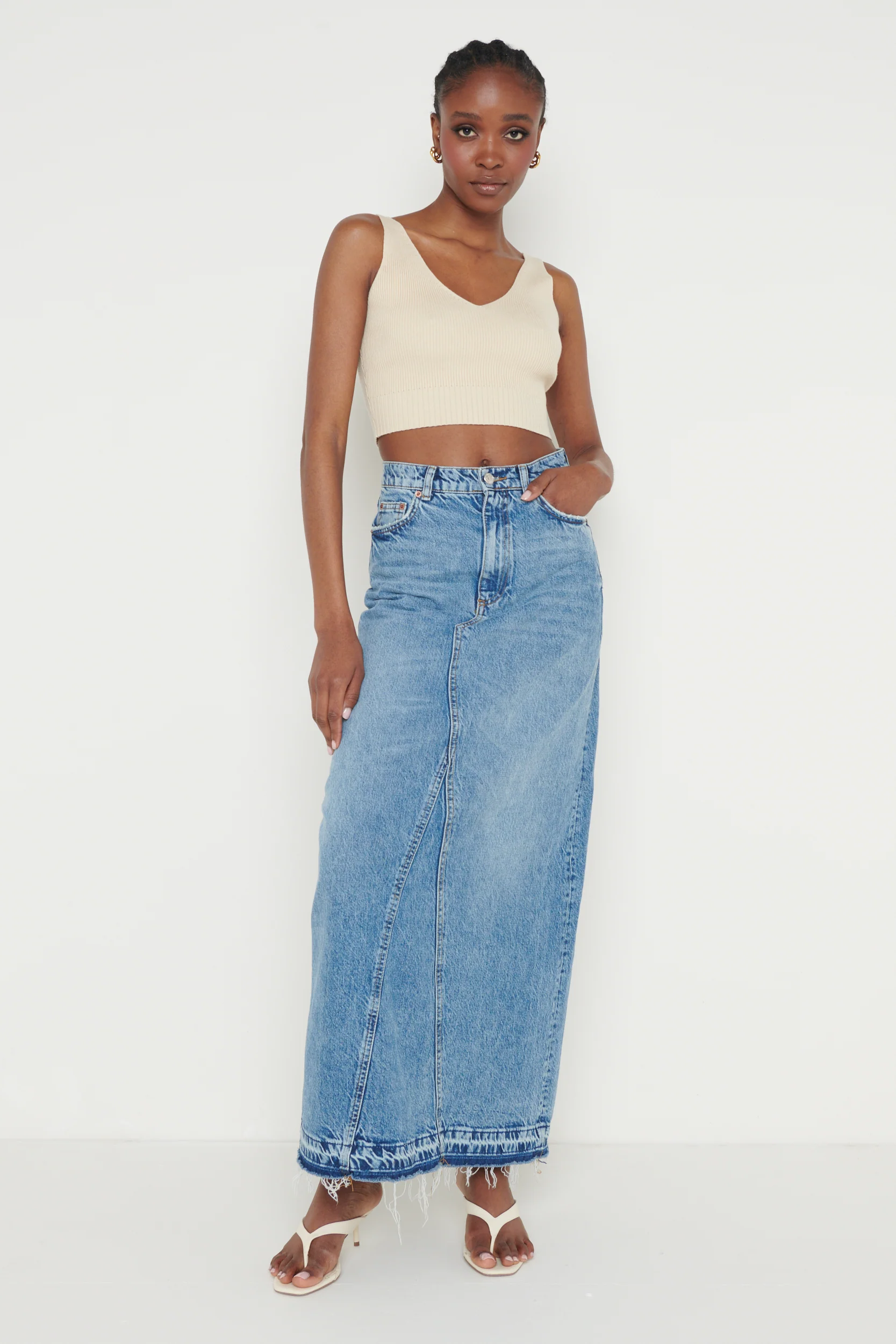Lara Knit Top - Stone - Image 5